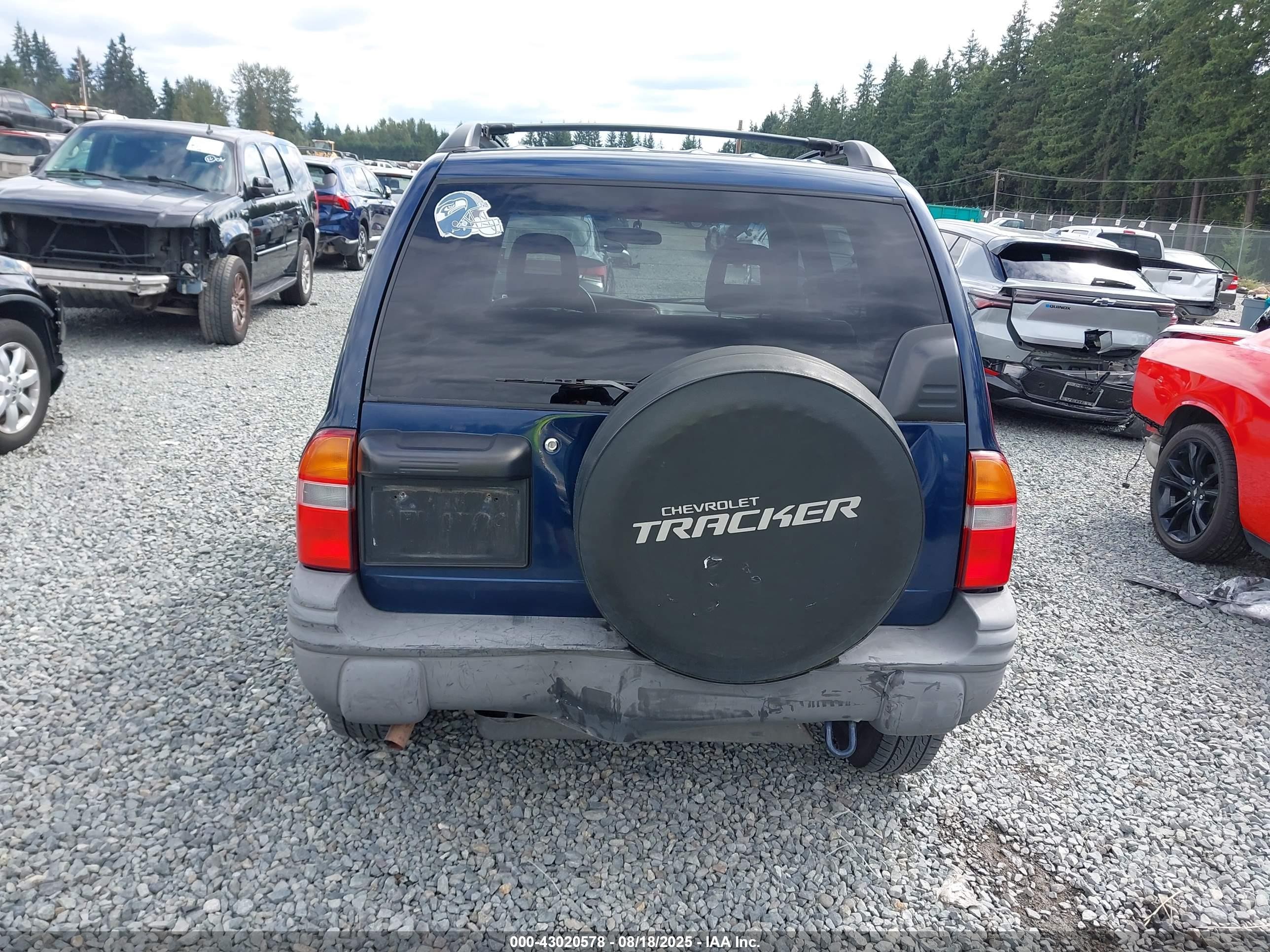 2004 Chevrolet Tracker Zr2 Blue vin: 2CNBJ734646909740