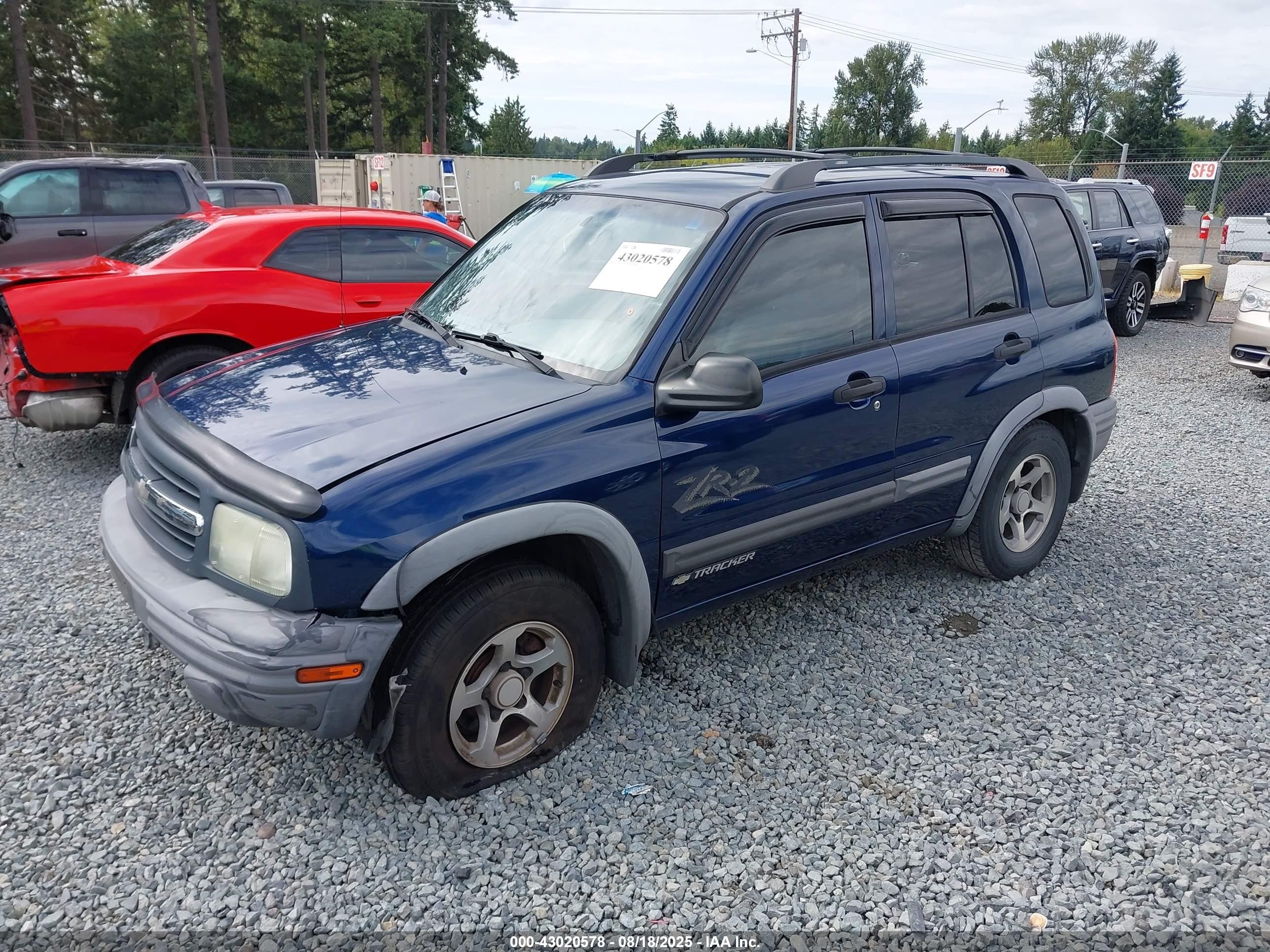 2004 Chevrolet Tracker Zr2 Blue vin: 2CNBJ734646909740