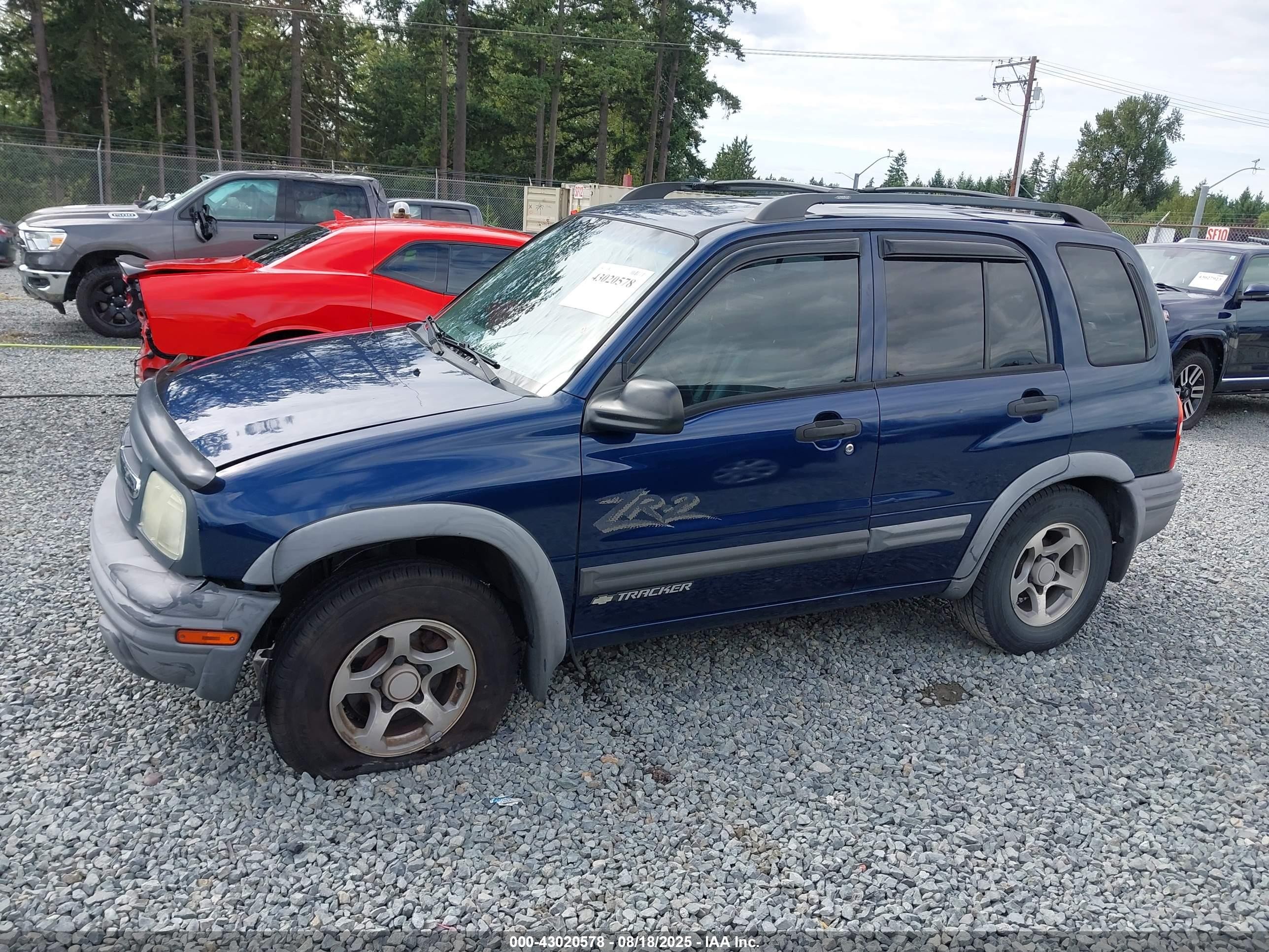 2004 Chevrolet Tracker Zr2 Blue vin: 2CNBJ734646909740