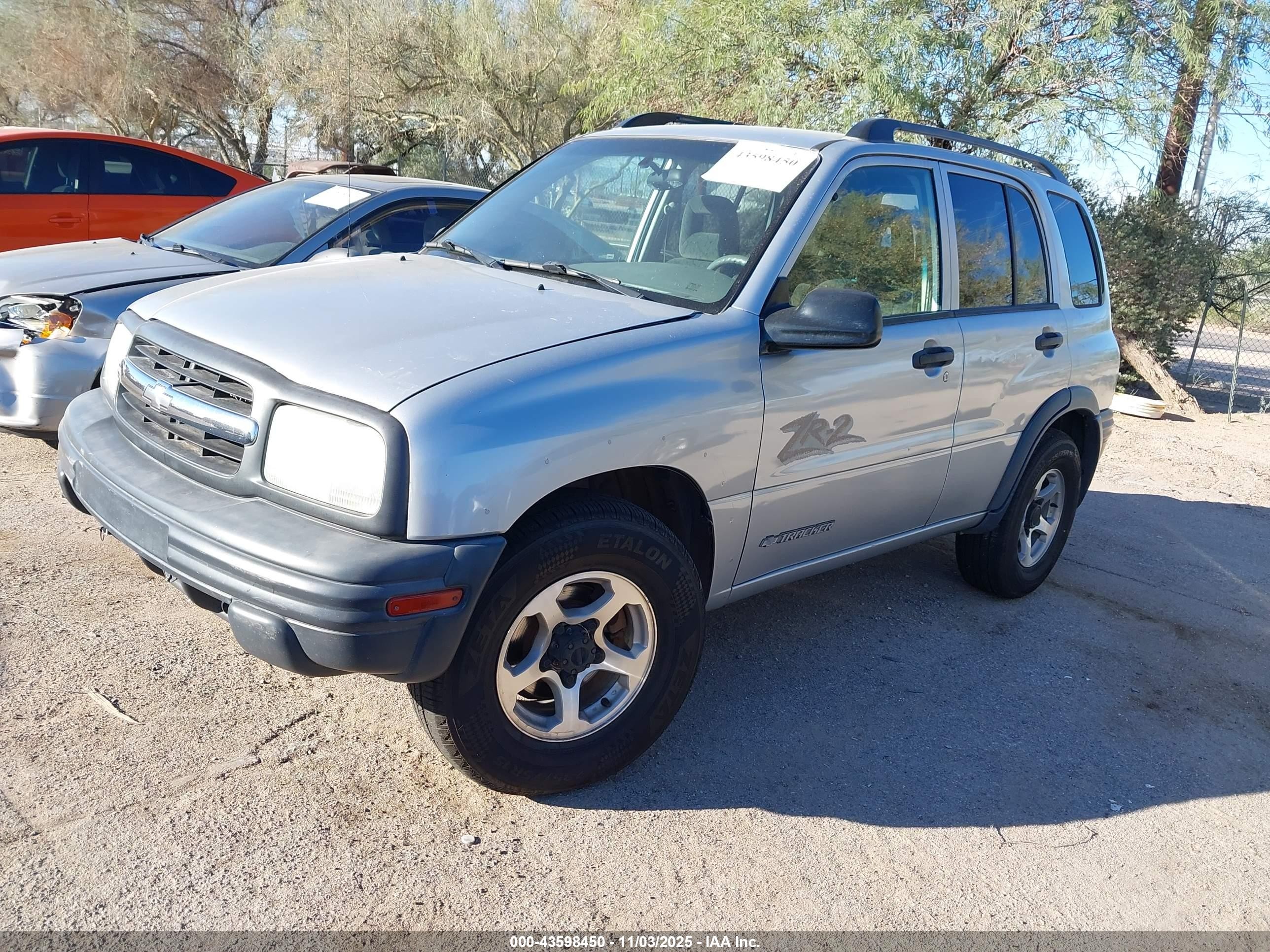 2004 Chevrolet Tracker Zr2 Silver vin: 2CNBJ734646911696