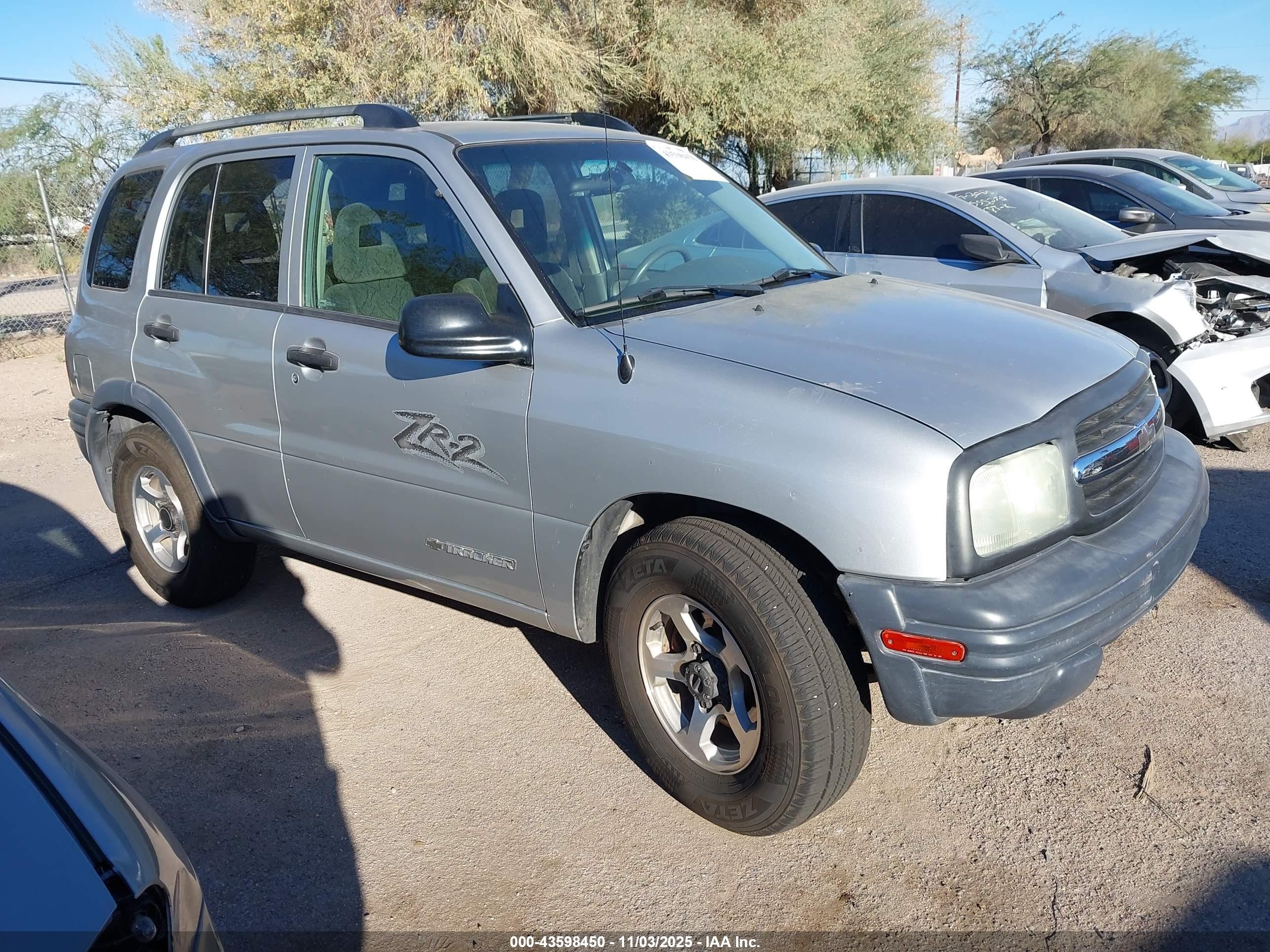 2004 Chevrolet Tracker Zr2 Silver vin: 2CNBJ734646911696