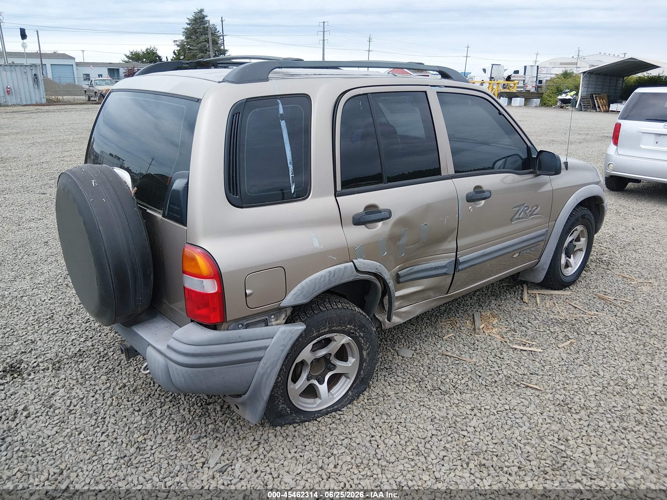 2002 Chevrolet Tracker Hard Top Zr2 Желто-коричневый vin: 2CNBJ734926921460