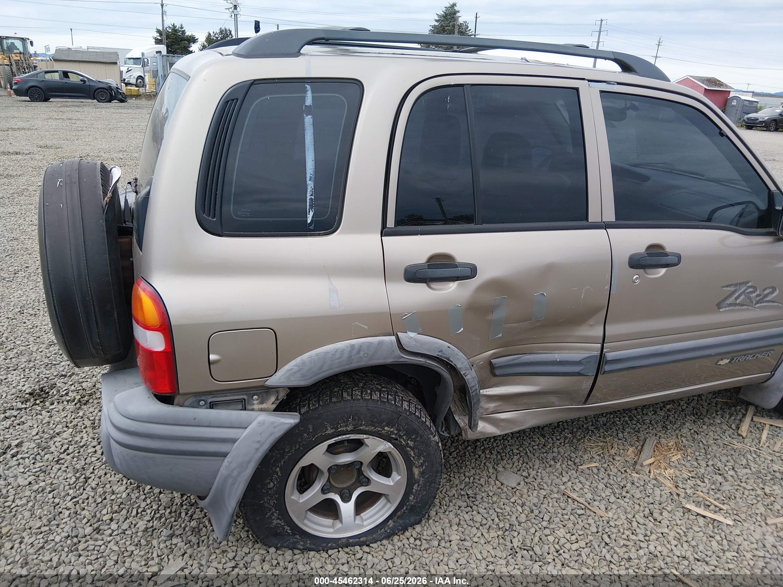 2002 Chevrolet Tracker Hard Top Zr2 Желто-коричневый vin: 2CNBJ734926921460