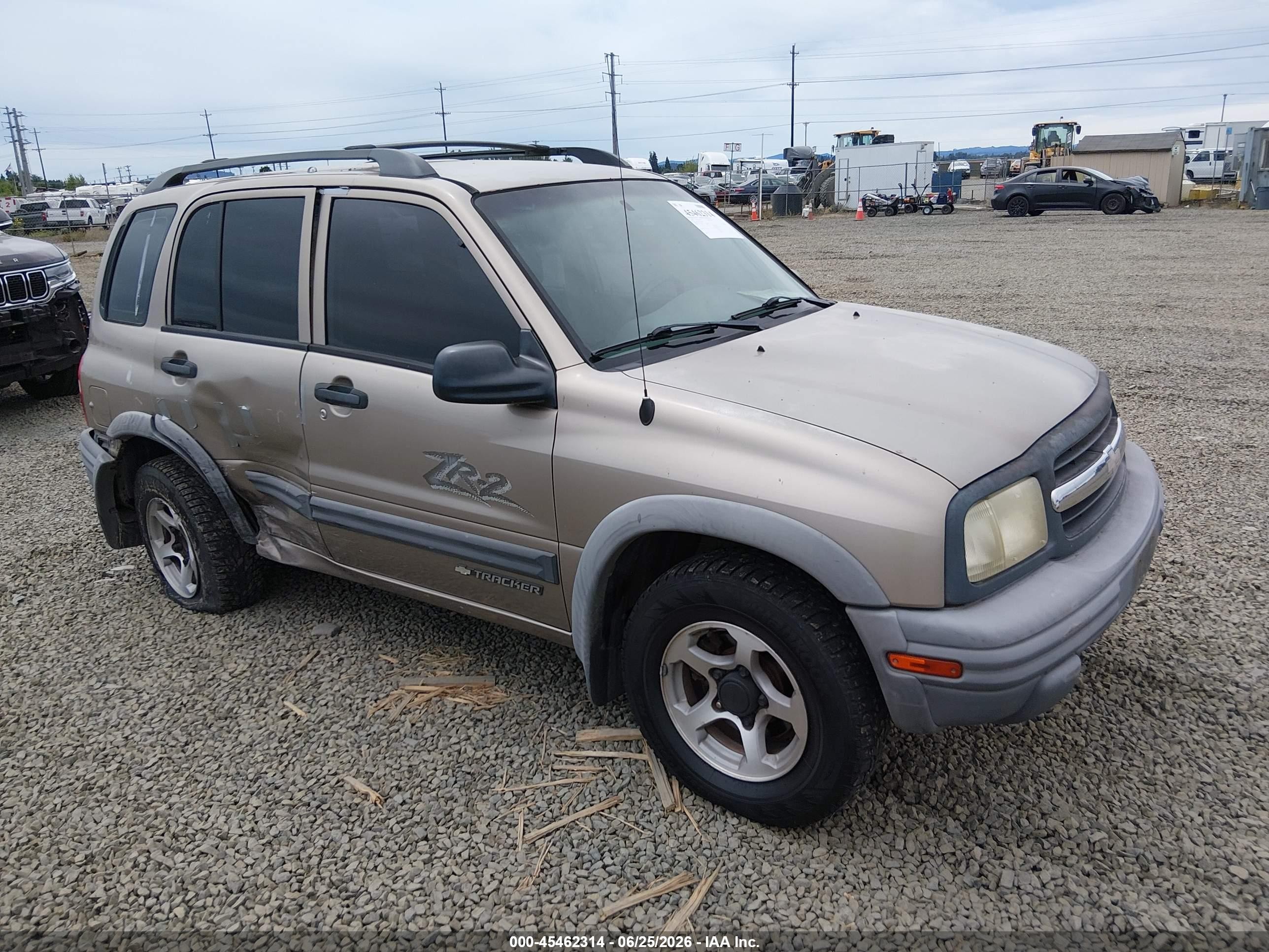 2002 Chevrolet Tracker Hard Top Zr2 Tan vin: 2CNBJ734926921460