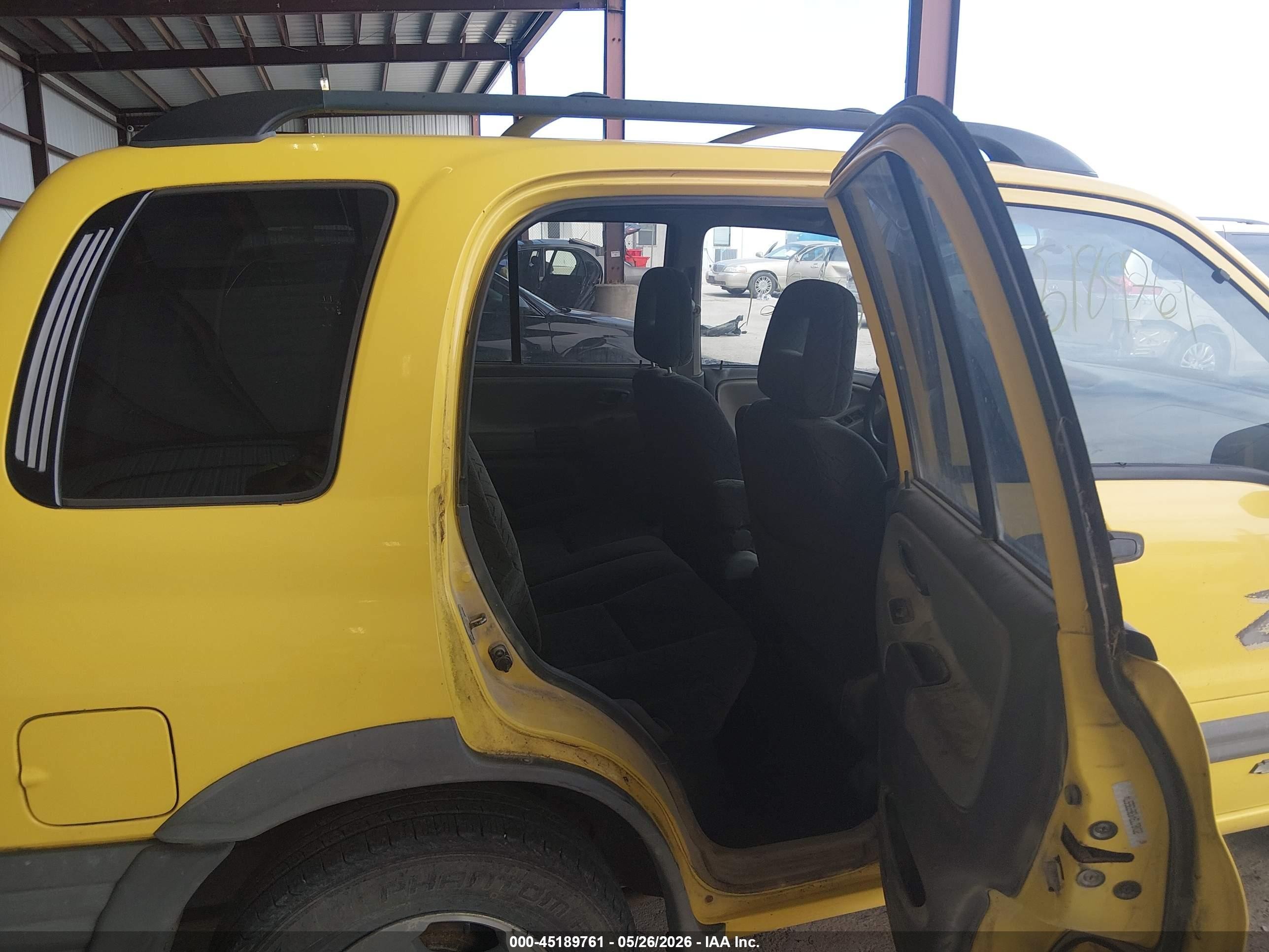 2003 Chevrolet Tracker Hard Top Zr2 Yellow vin: 2CNBJ734936936574