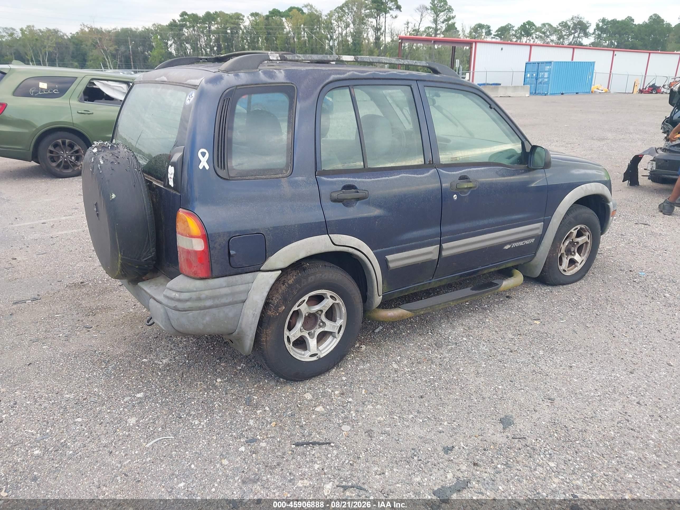 2001 Chevrolet Tracker Hard Top Zr2 Blue vin: 2CNBJ734X16954756