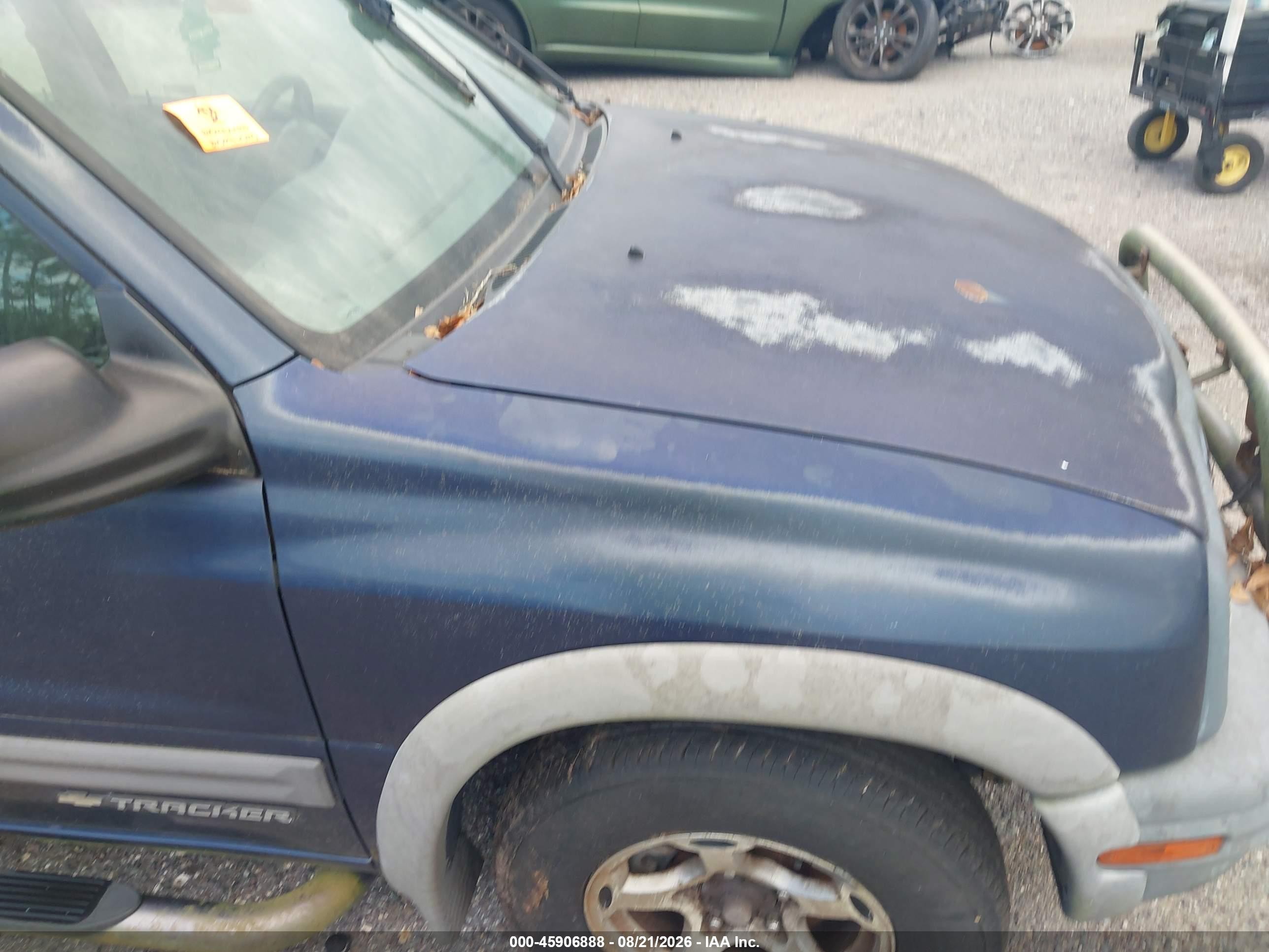 2001 Chevrolet Tracker Hard Top Zr2 Blue vin: 2CNBJ734X16954756