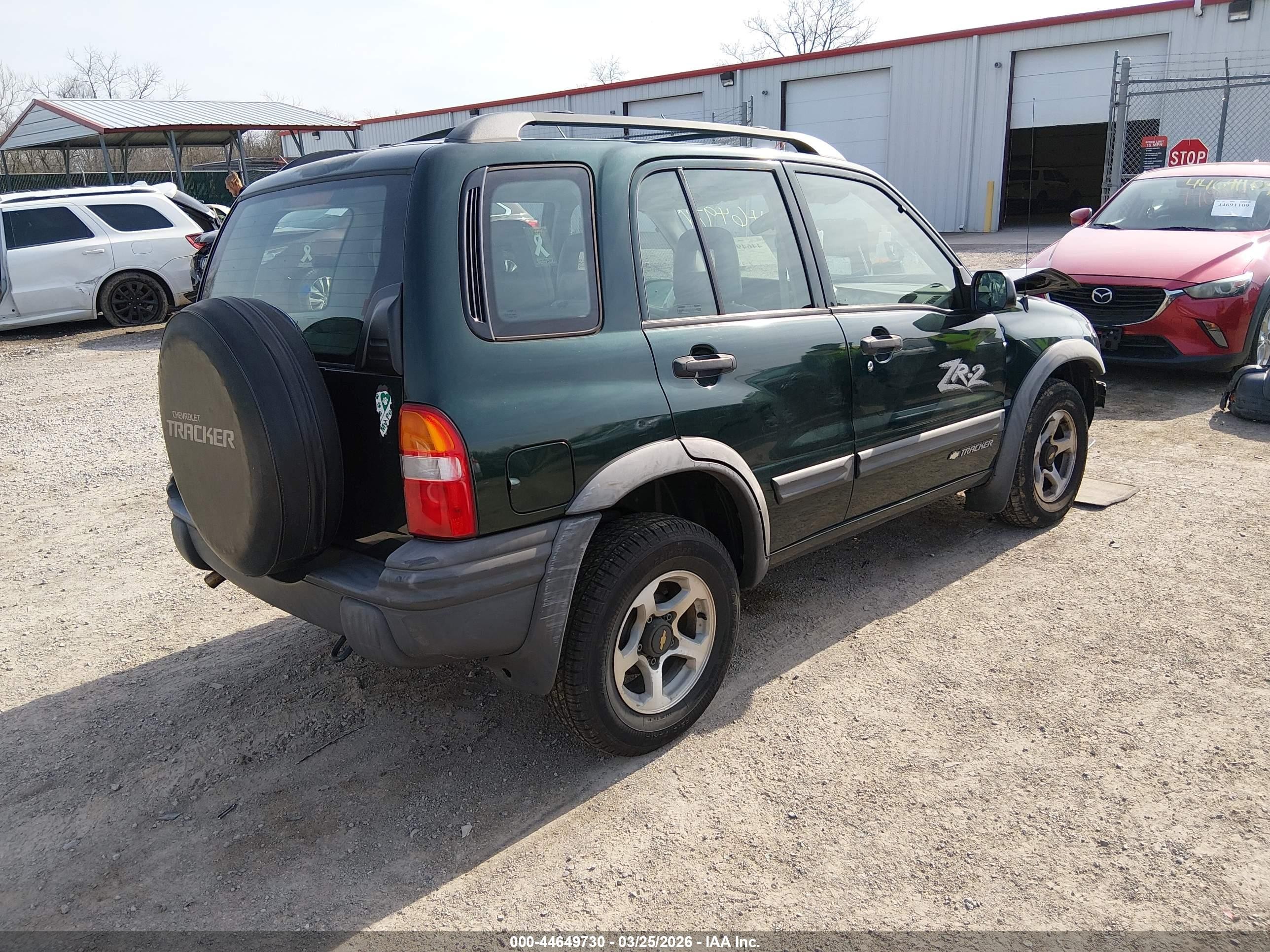 2002 Chevrolet Tracker Hard Top Zr2 Зеленый vin: 2CNBJ734X26931527