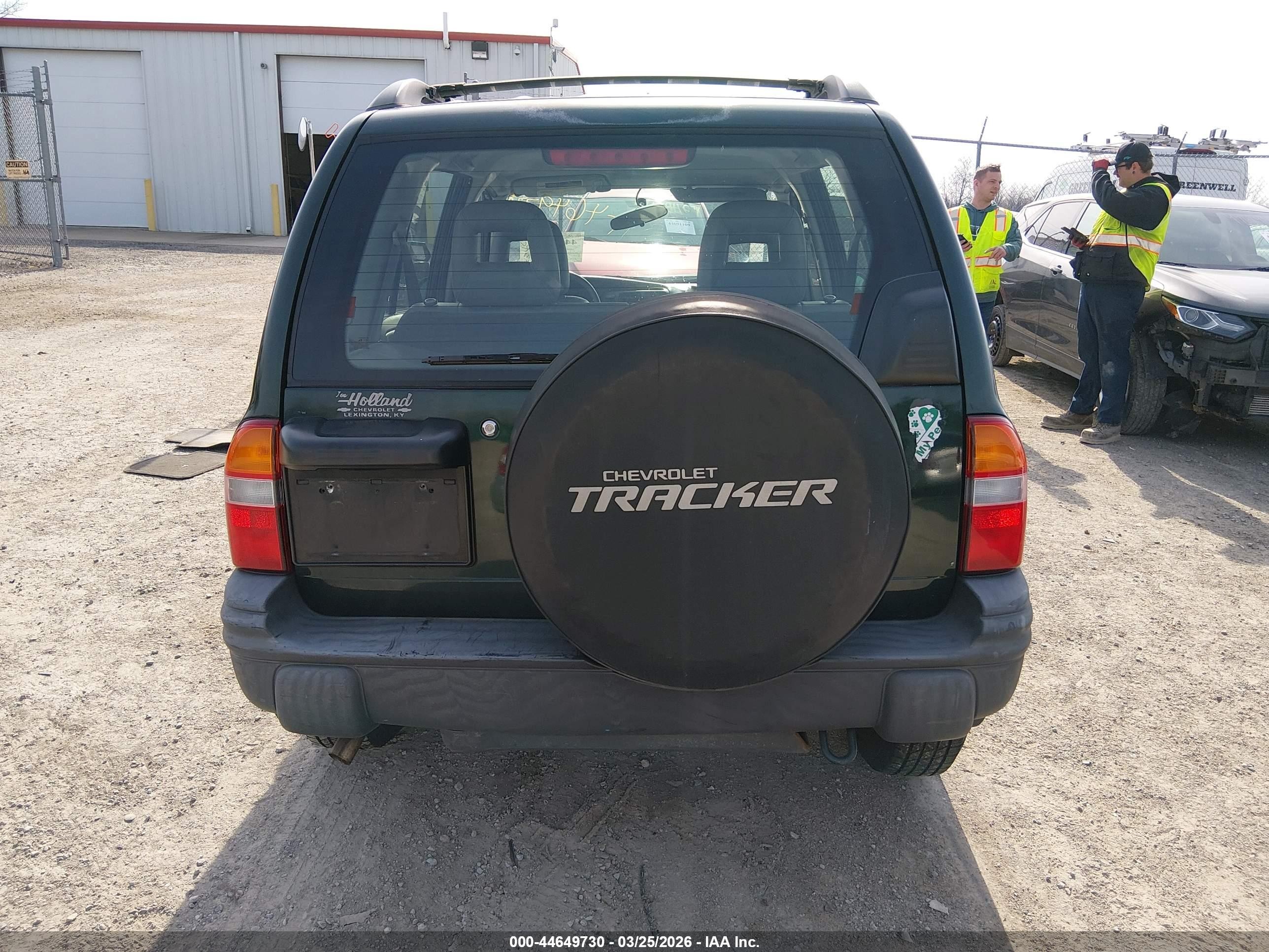 2002 Chevrolet Tracker Hard Top Zr2 Зеленый vin: 2CNBJ734X26931527