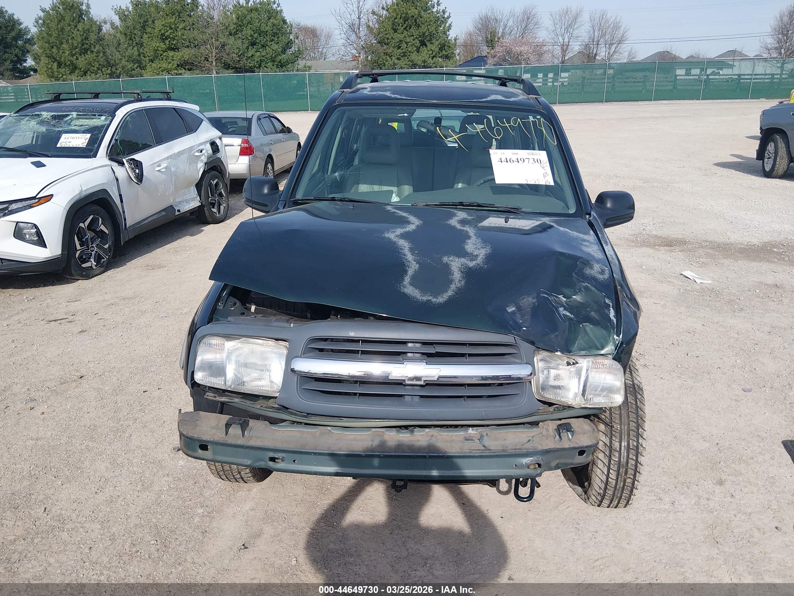 2002 Chevrolet Tracker Hard Top Zr2 Зеленый vin: 2CNBJ734X26931527