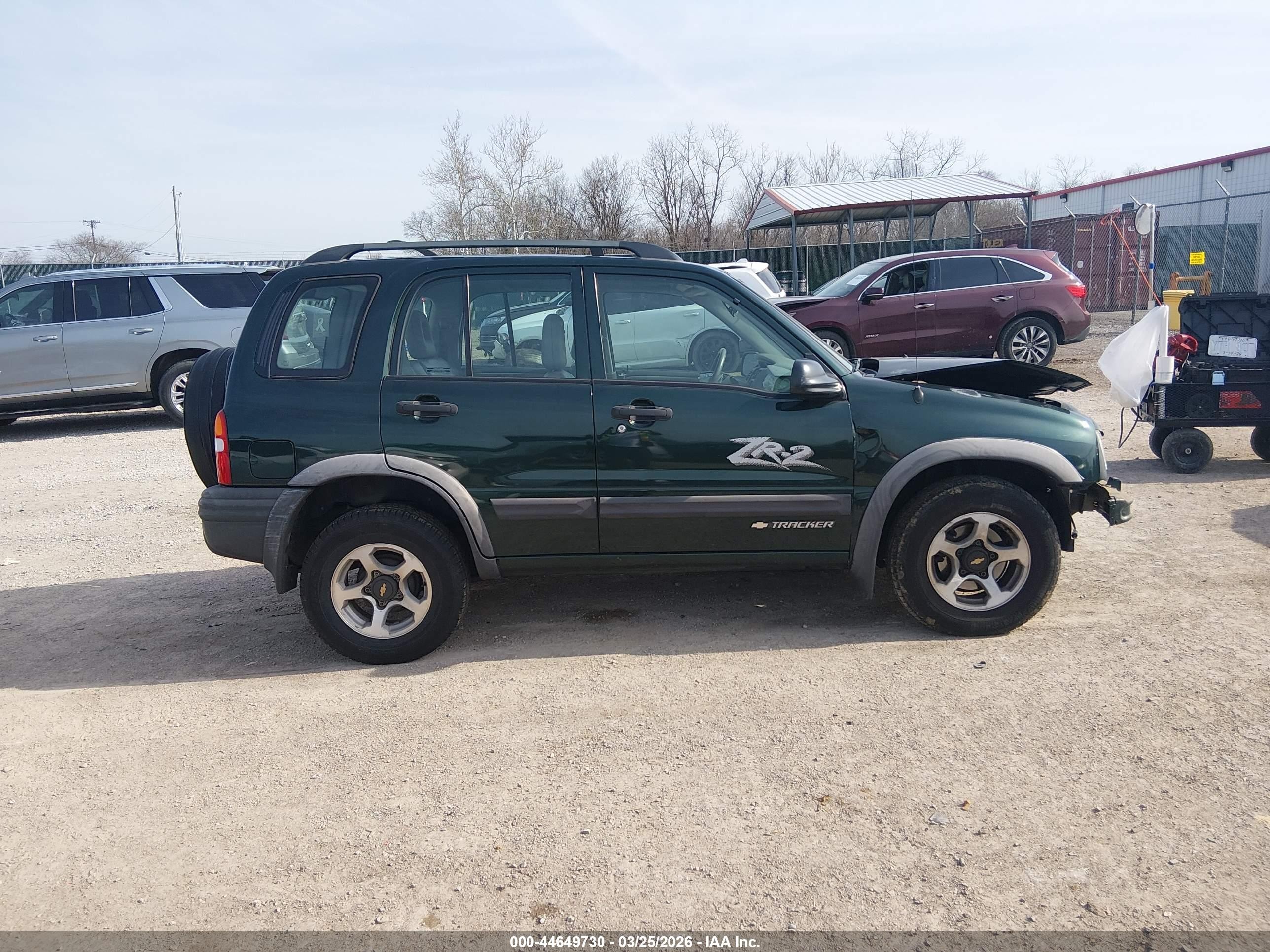 2002 Chevrolet Tracker Hard Top Zr2 Зеленый vin: 2CNBJ734X26931527