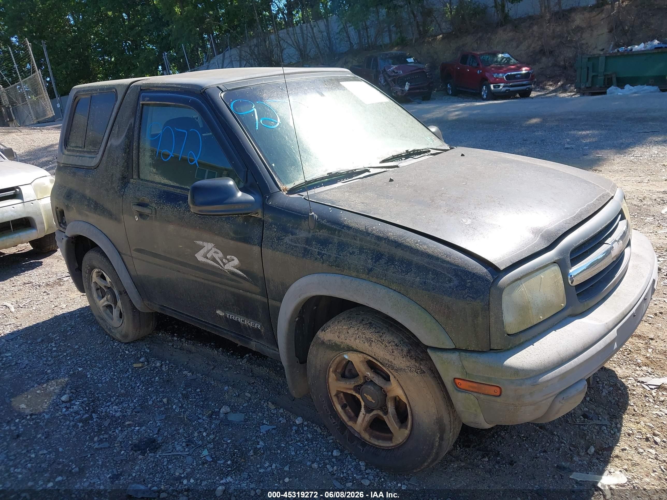 2002 Chevrolet Tracker Zr2 Black vin: 2CNBJ78C826925774