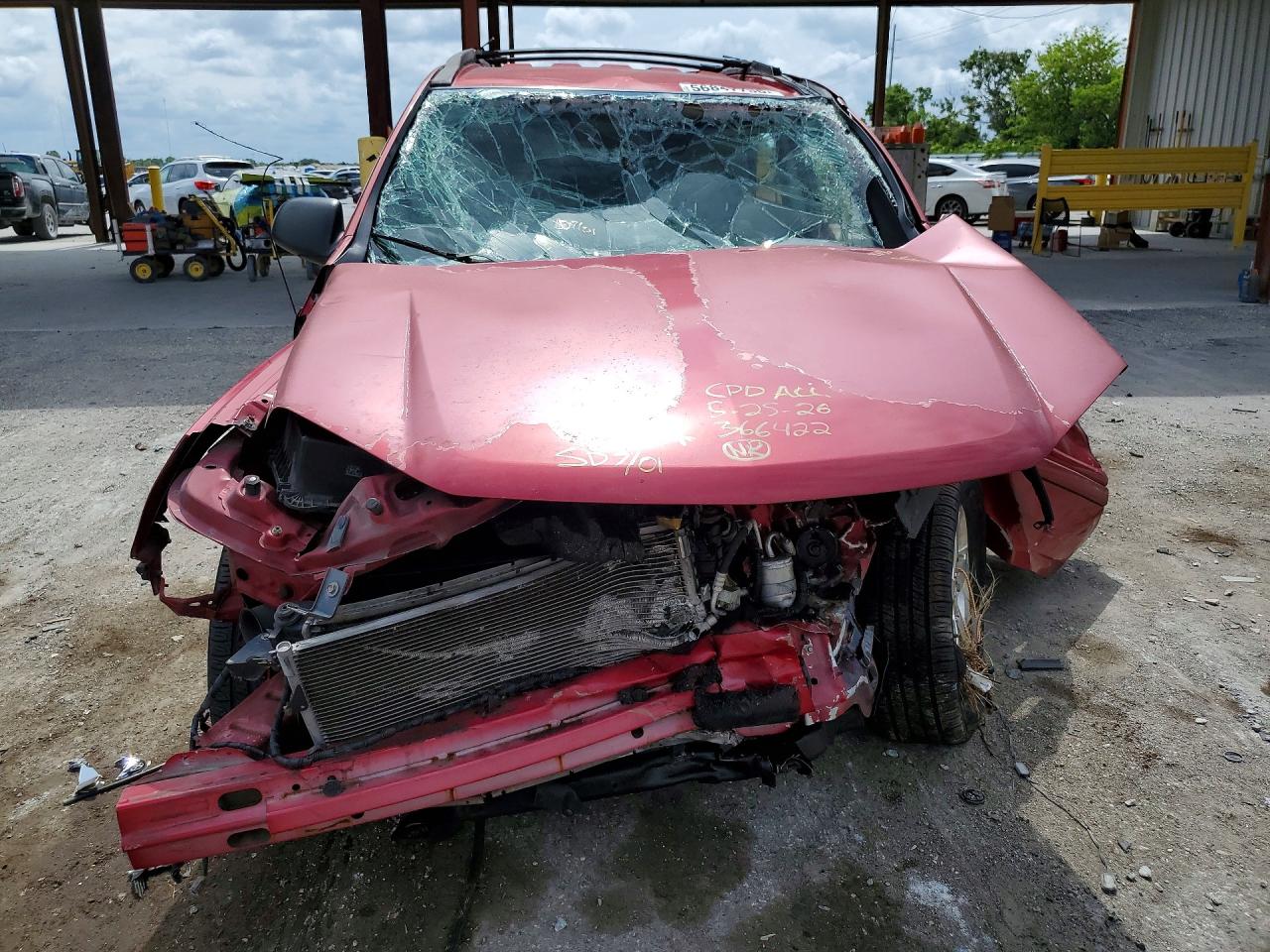 2005 Chevrolet Equinox Ls Red vin: 2CNDL13F056114430