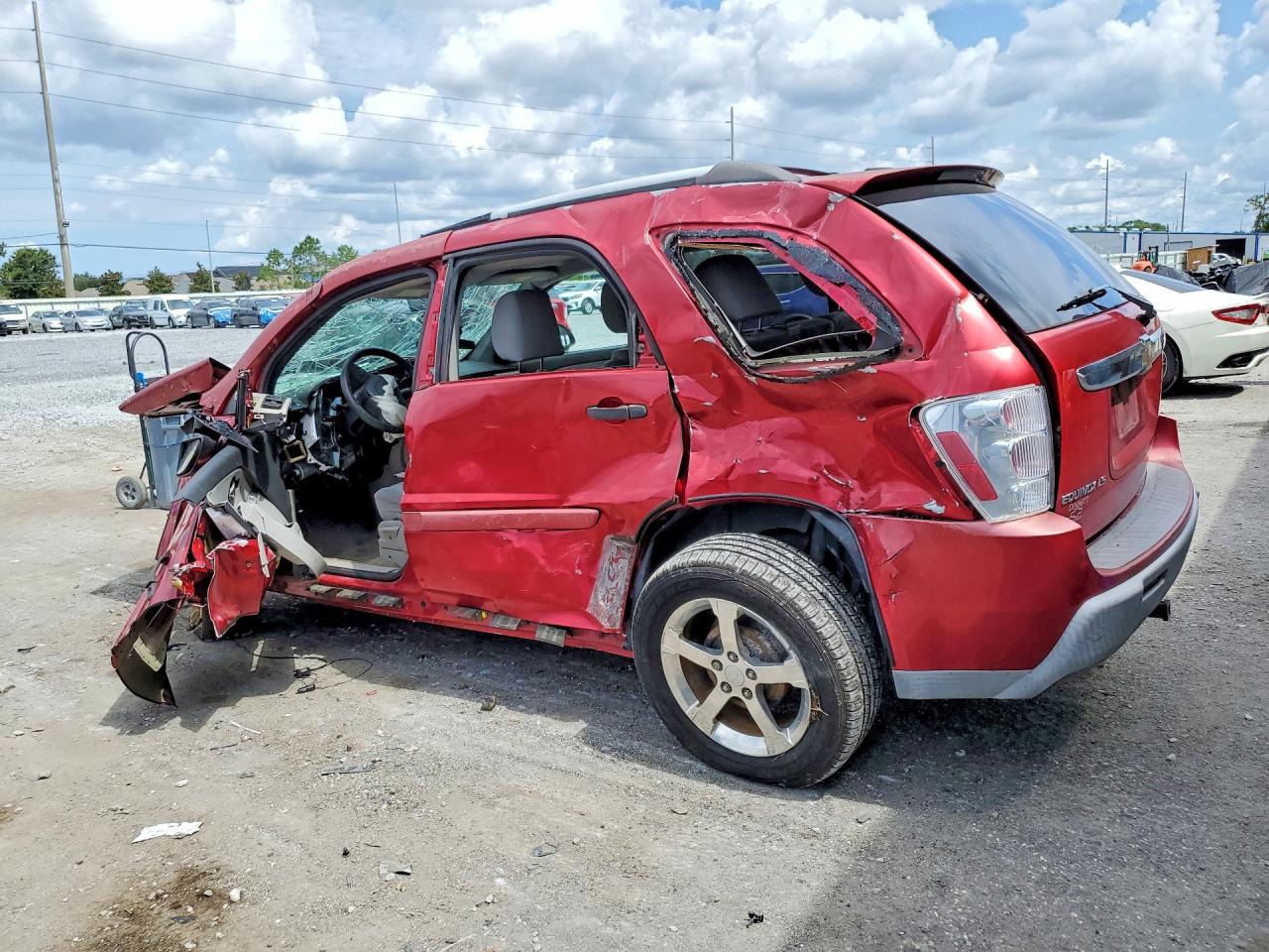 2005 Chevrolet Equinox Ls Red vin: 2CNDL13F056114430