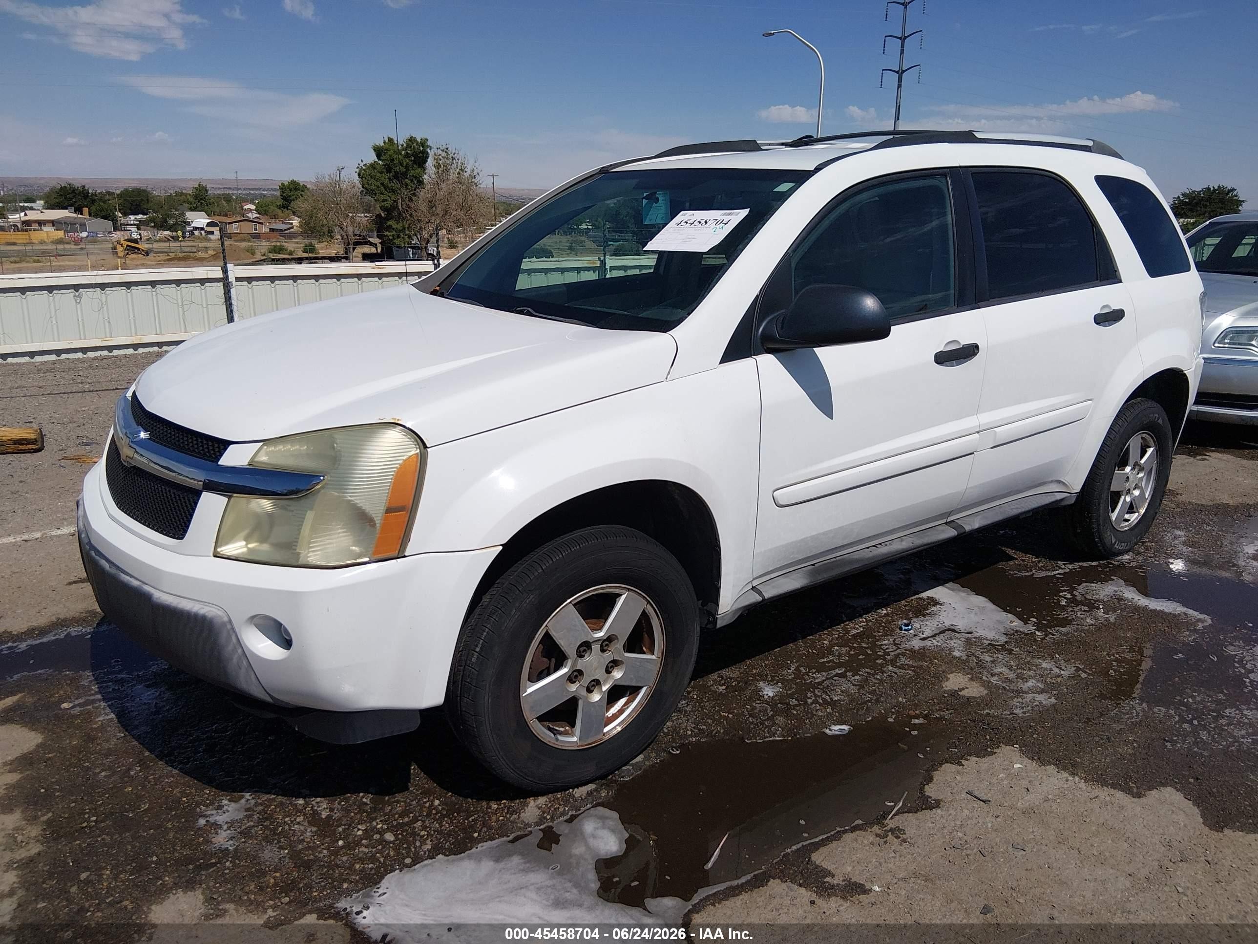 2005 Chevrolet Equinox Ls White vin: 2CNDL13F056180783