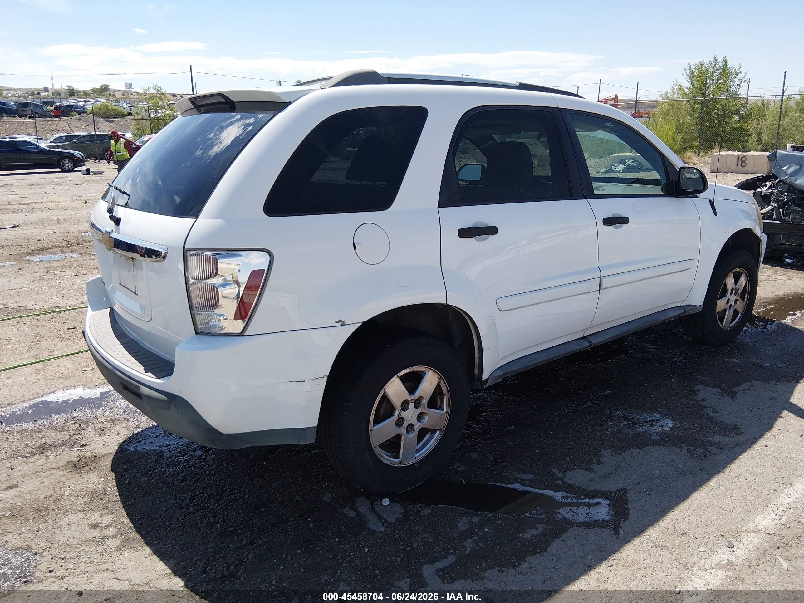 2005 Chevrolet Equinox Ls White vin: 2CNDL13F056180783