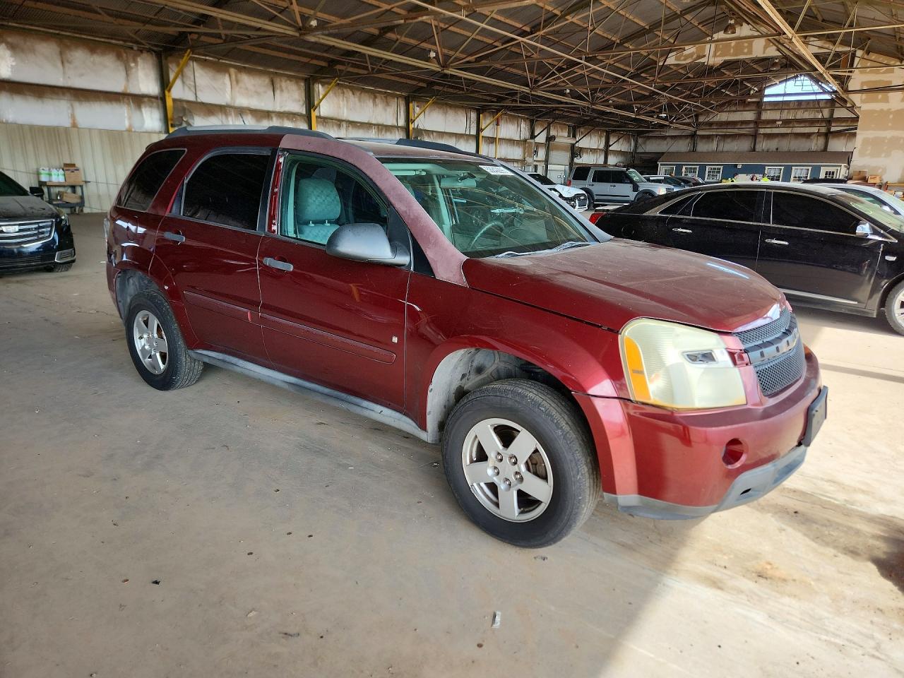 2007 Chevrolet Equinox Ls Burgundy vin: 2CNDL13F076014850