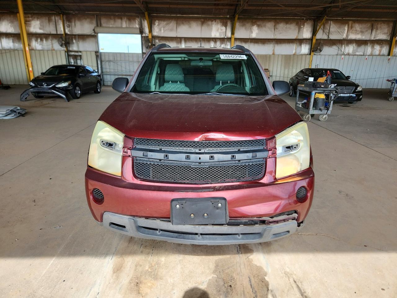 2007 Chevrolet Equinox Ls Burgundy vin: 2CNDL13F076014850