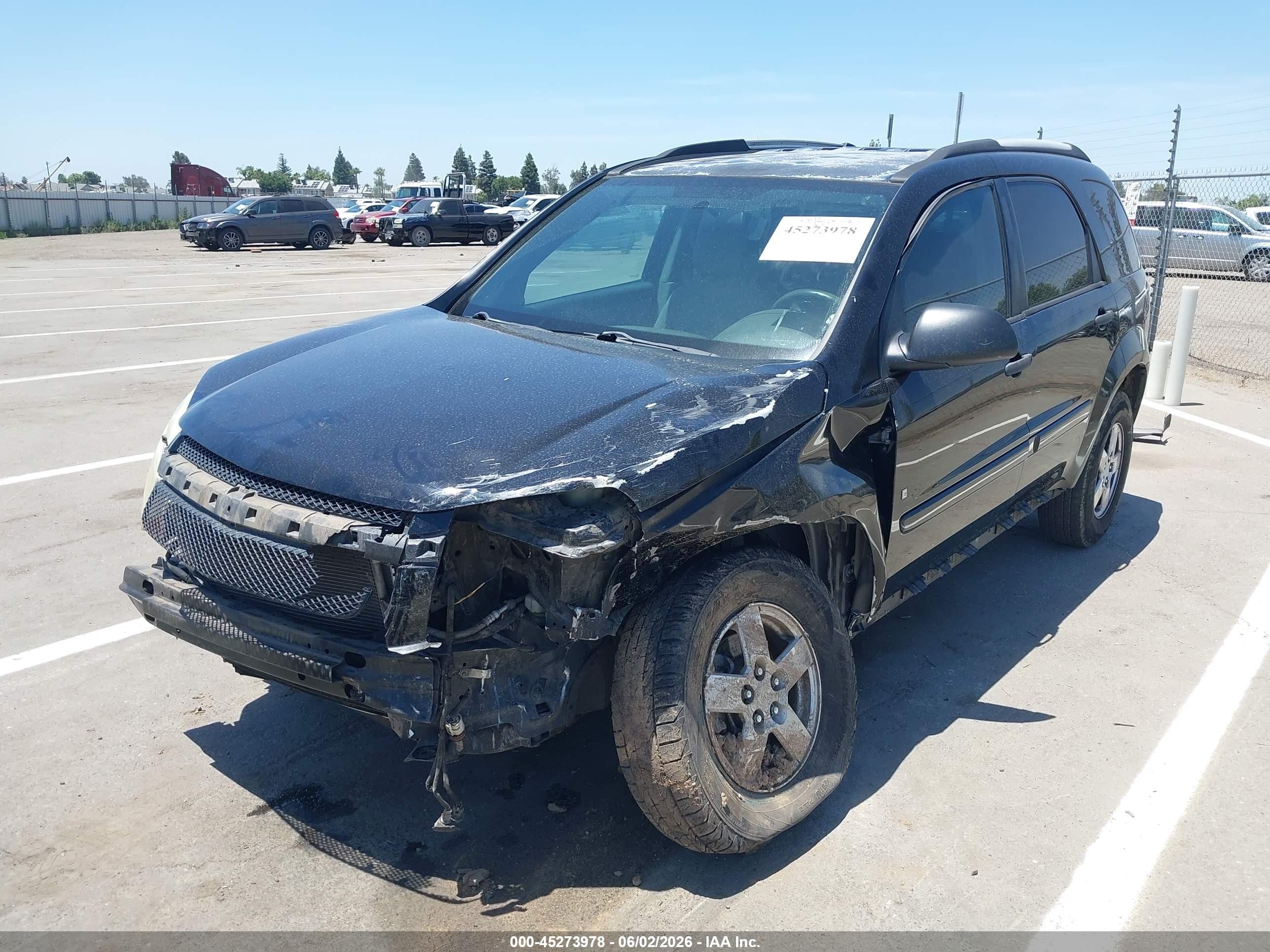 2007 Chevrolet Equinox Ls Black vin: 2CNDL13F076055592