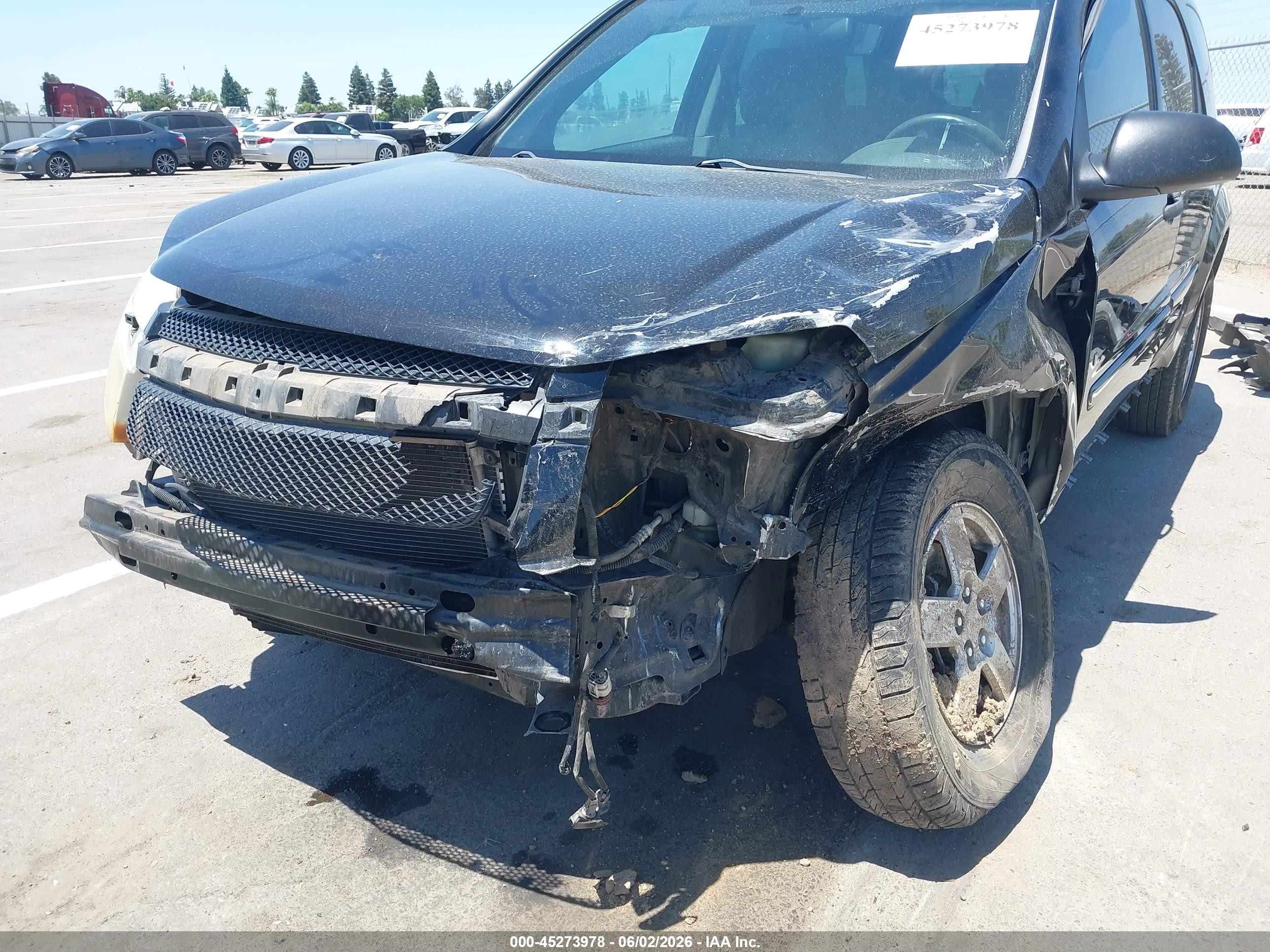 2007 Chevrolet Equinox Ls Black vin: 2CNDL13F076055592
