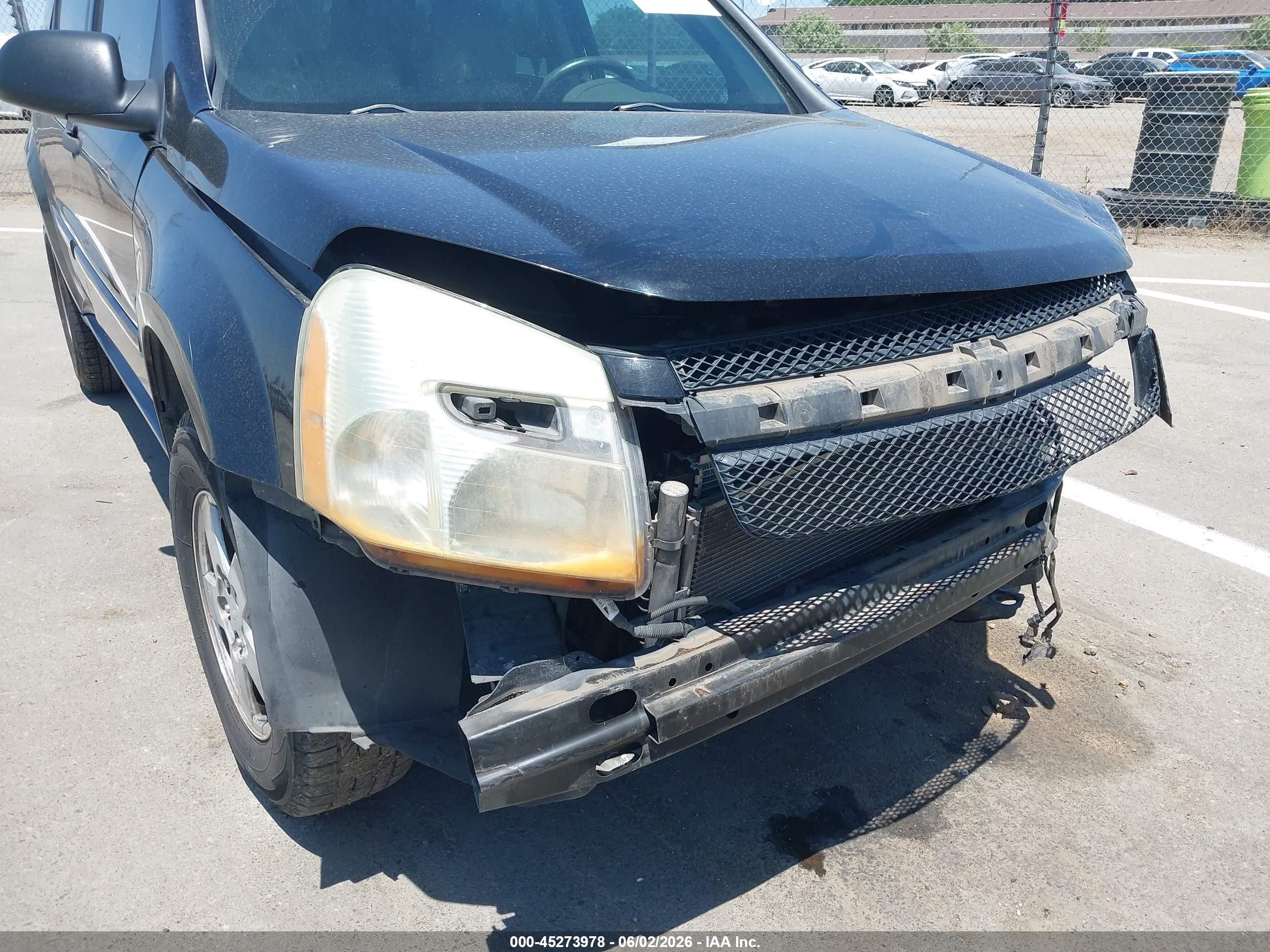 2007 Chevrolet Equinox Ls Black vin: 2CNDL13F076055592