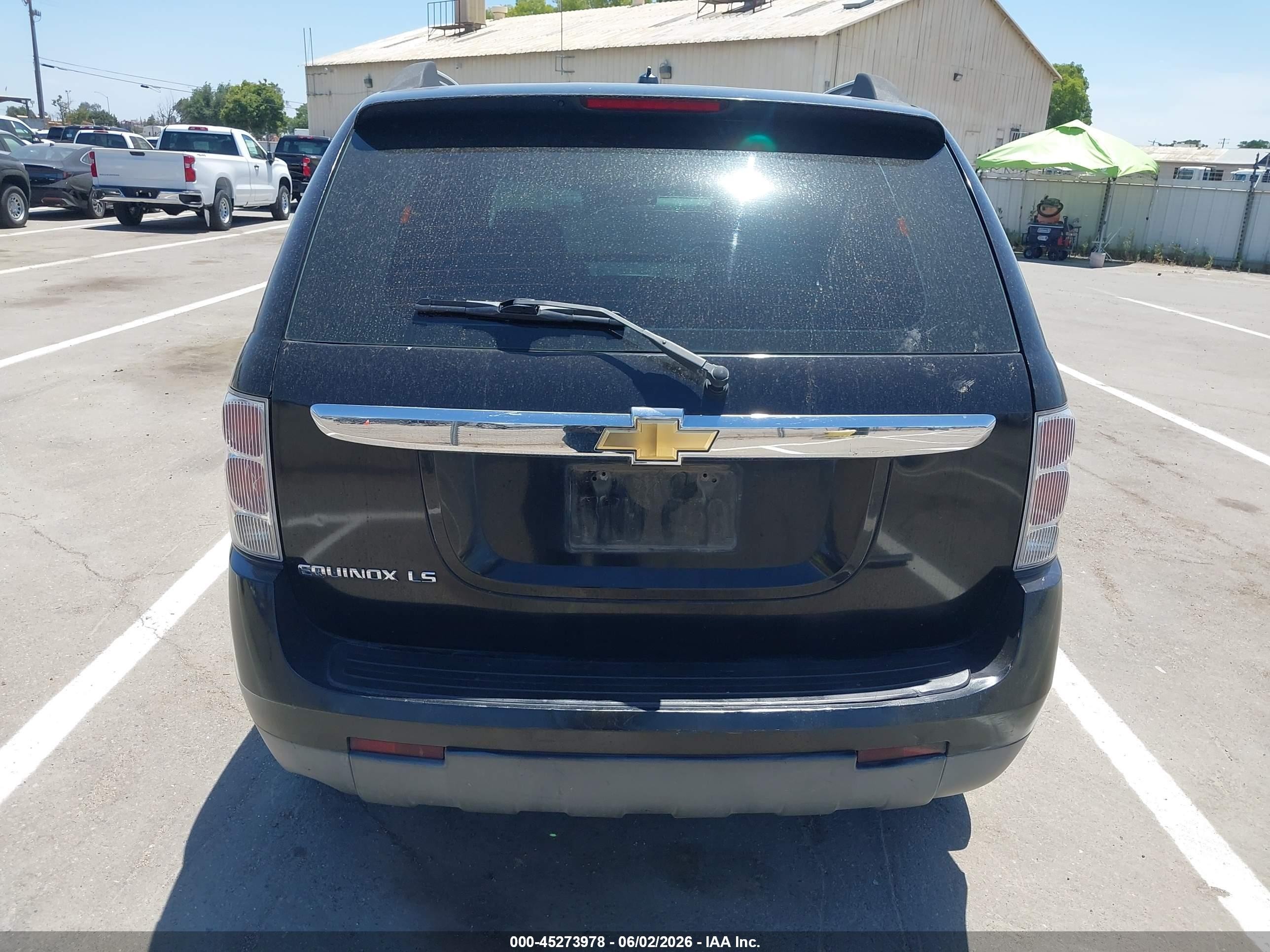 2007 Chevrolet Equinox Ls Black vin: 2CNDL13F076055592