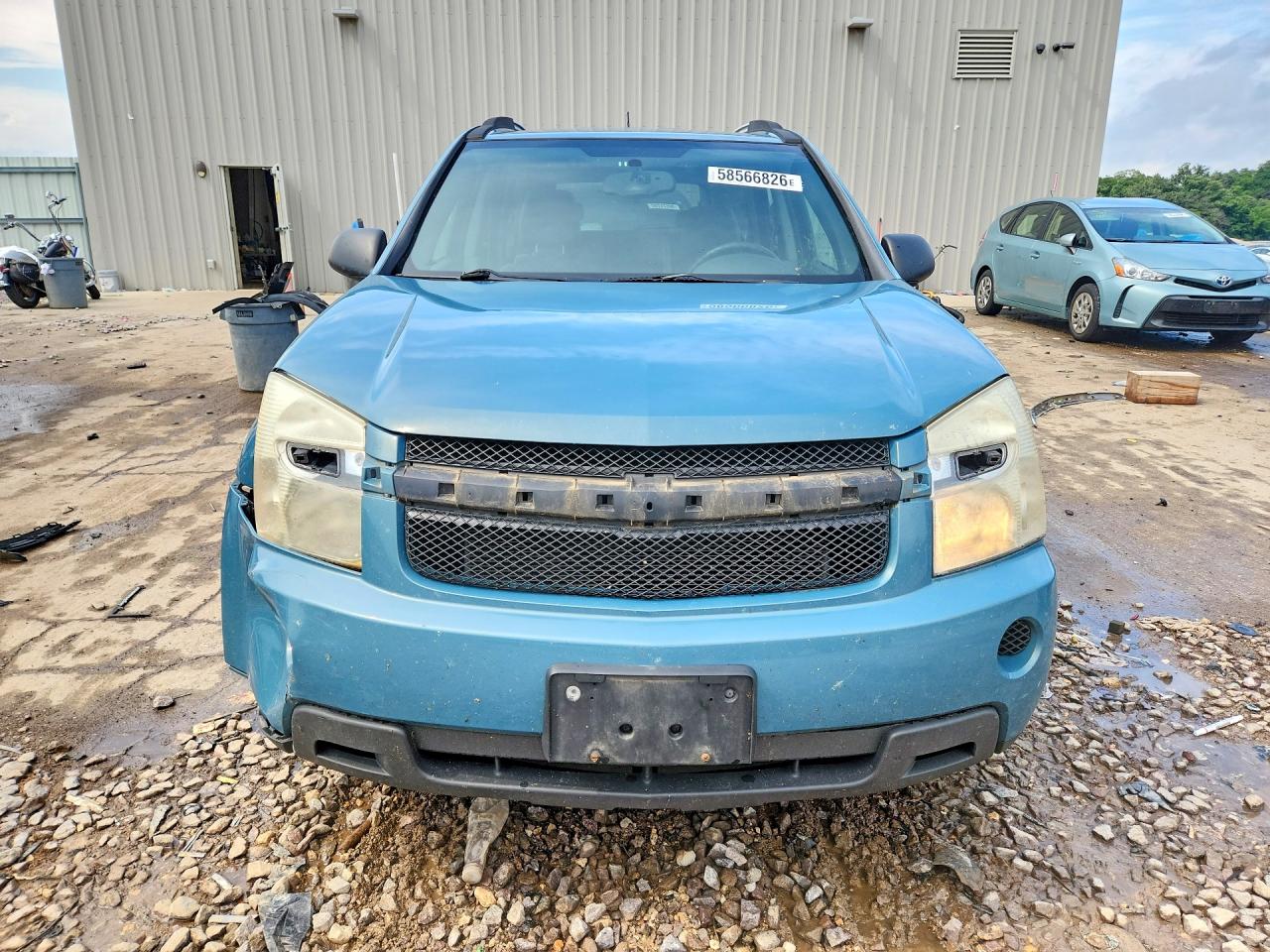 2008 Chevrolet Equinox Ls Blue vin: 2CNDL13F086026742