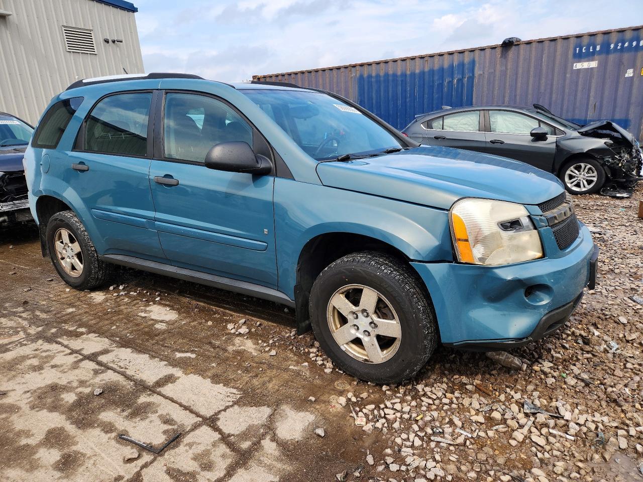2008 Chevrolet Equinox Ls Blue vin: 2CNDL13F086026742
