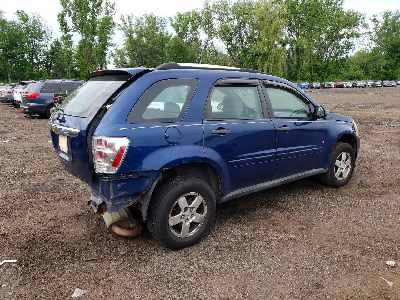 2009 Chevrolet Equinox Ls Blue vin: 2CNDL13F096220432