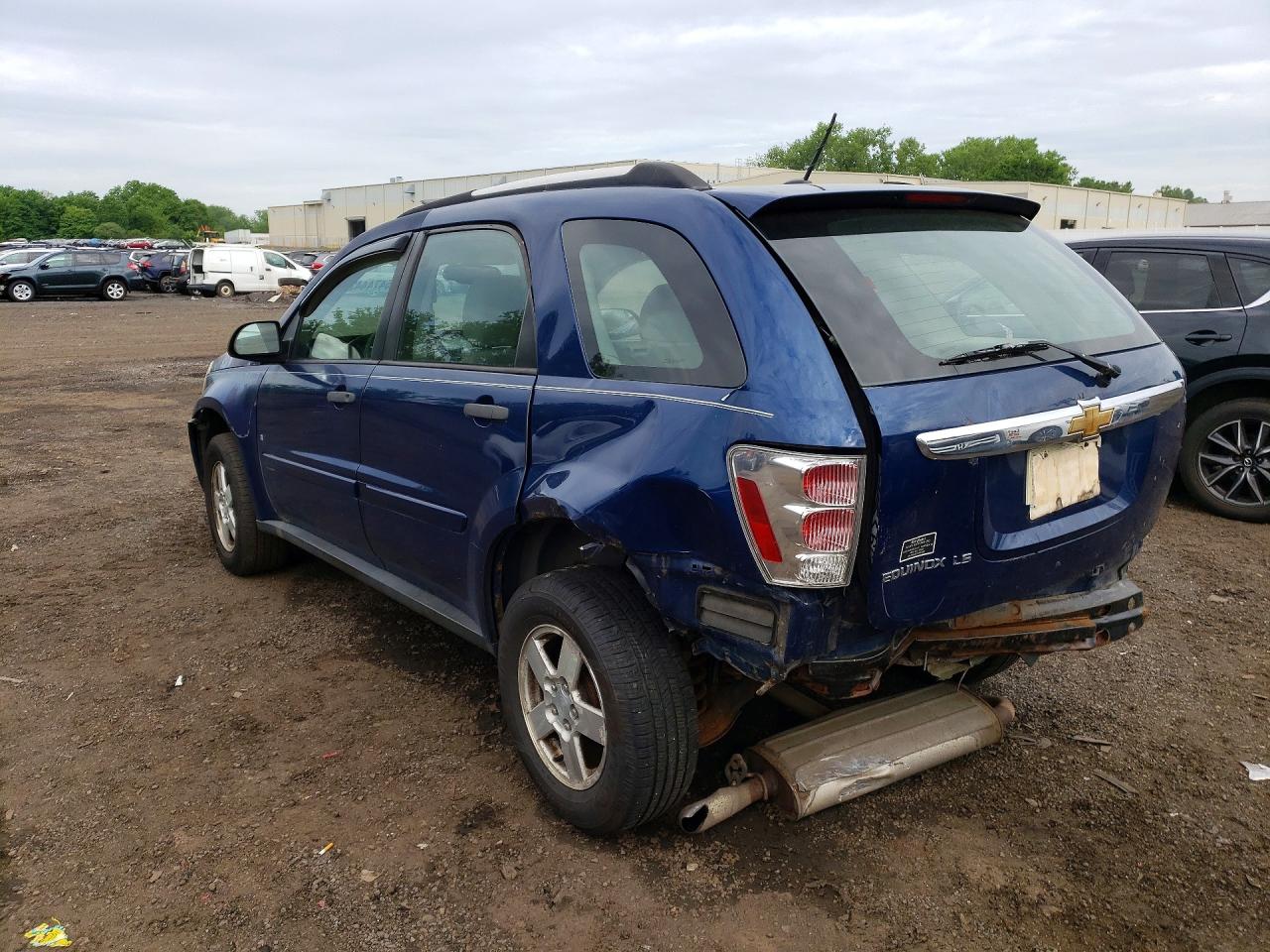 2009 Chevrolet Equinox Ls Blue vin: 2CNDL13F096220432