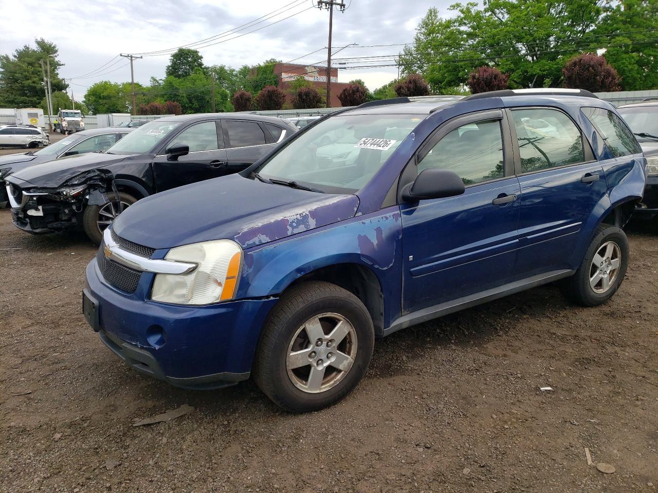 2009 Chevrolet Equinox Ls Blue vin: 2CNDL13F096220432