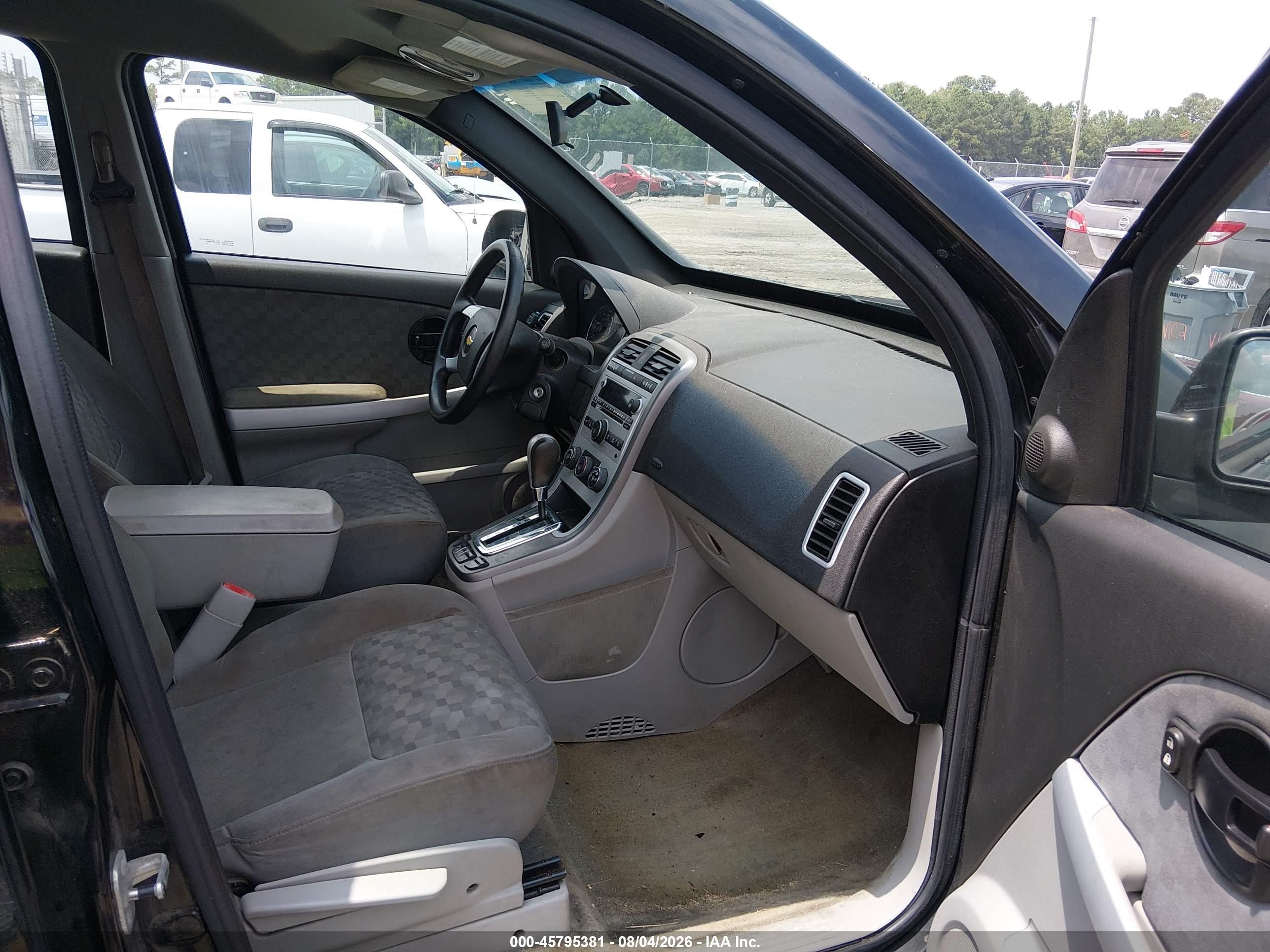 2007 Chevrolet Equinox Ls Black vin: 2CNDL13F176068142