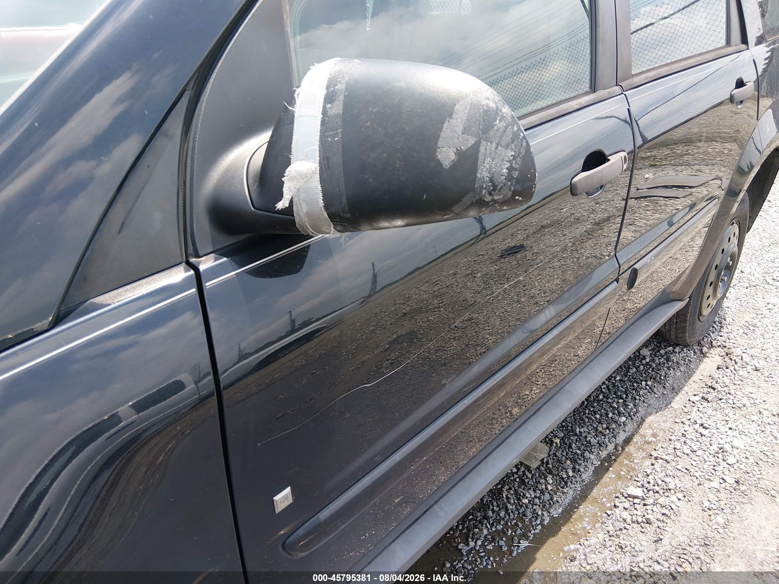 2007 Chevrolet Equinox Ls Black vin: 2CNDL13F176068142