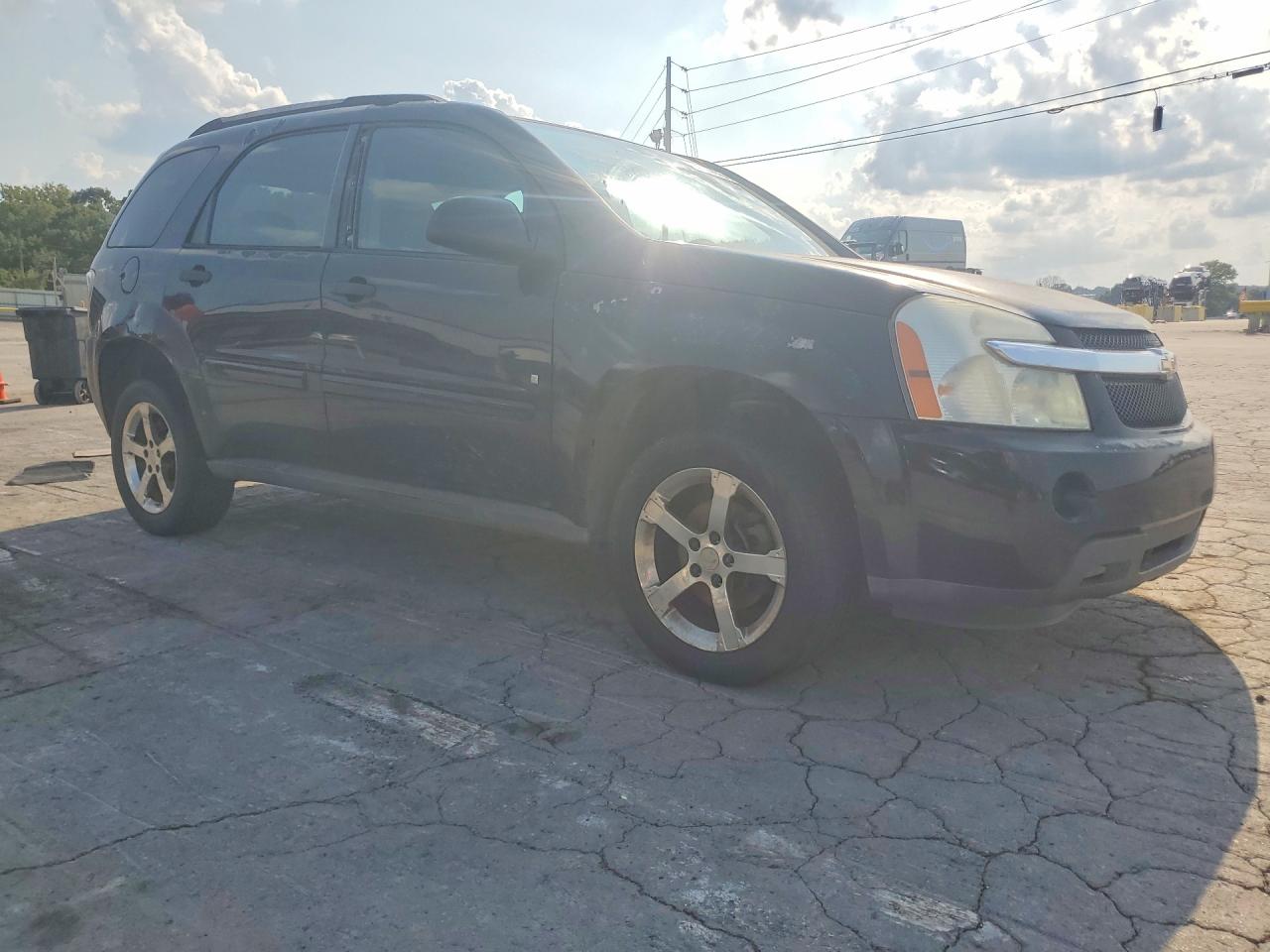 2007 Chevrolet Equinox Ls Black vin: 2CNDL13F176068156