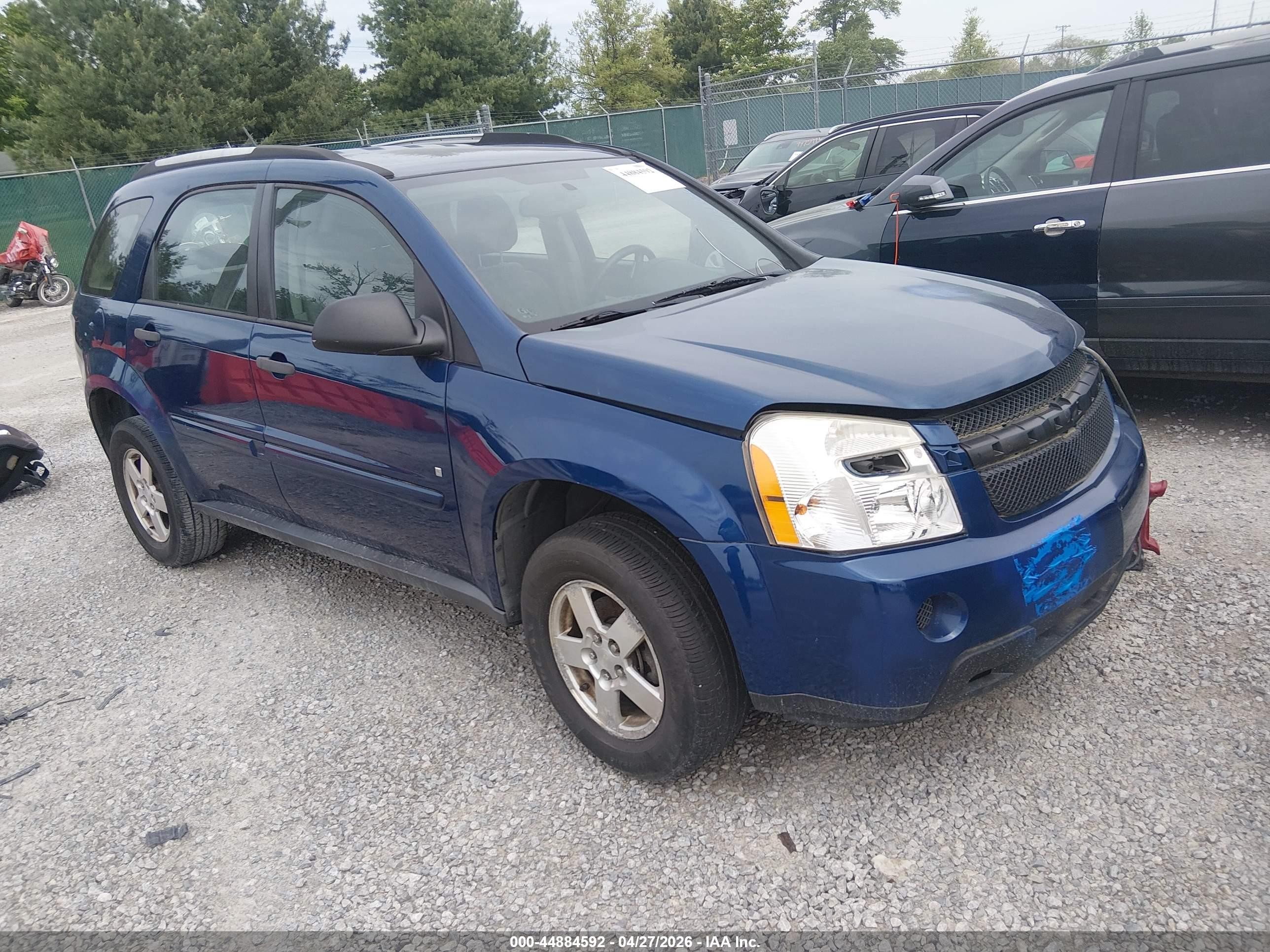 2008 Chevrolet Equinox Ls Blue vin: 2CNDL13F186012039
