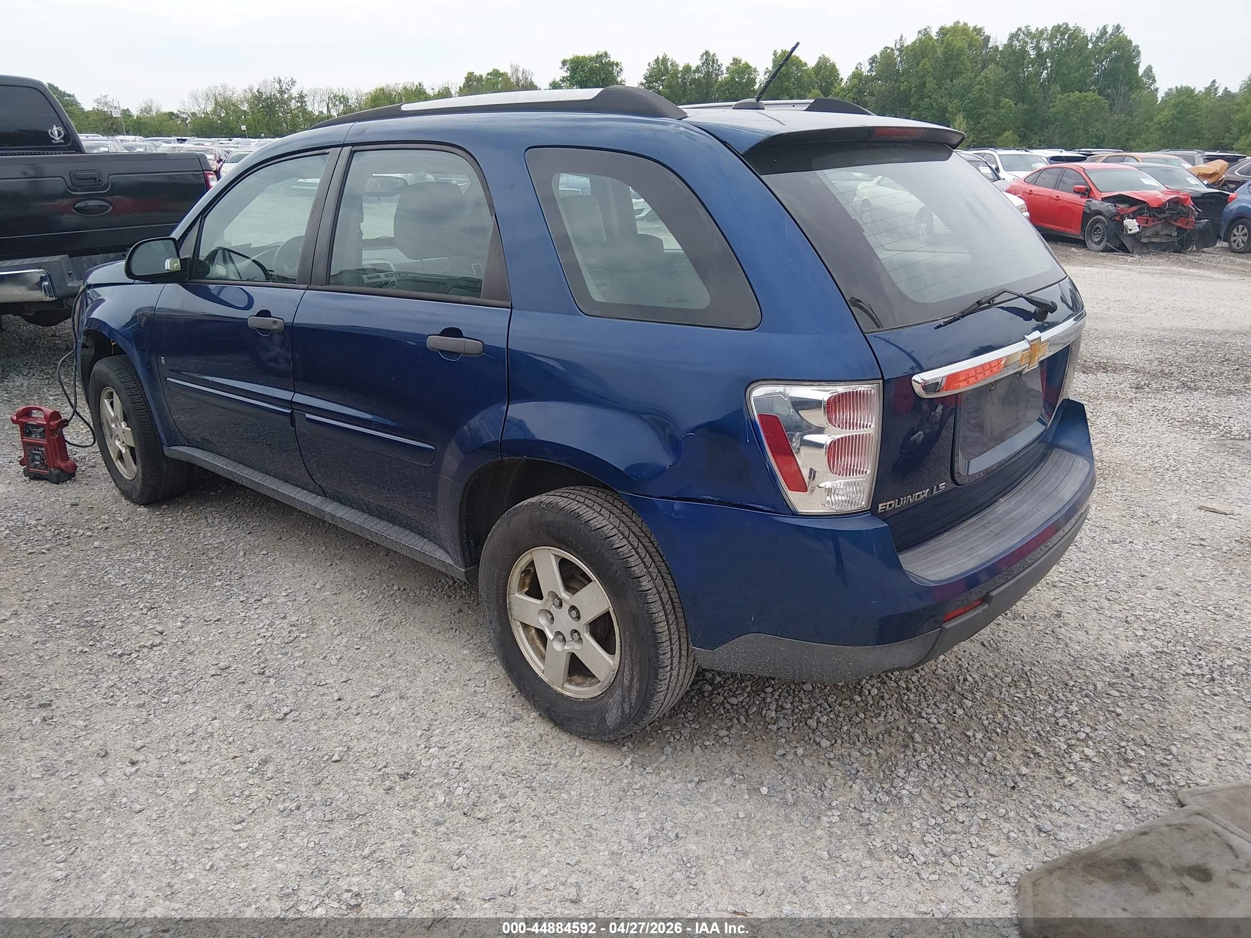 2008 Chevrolet Equinox Ls Blue vin: 2CNDL13F186012039