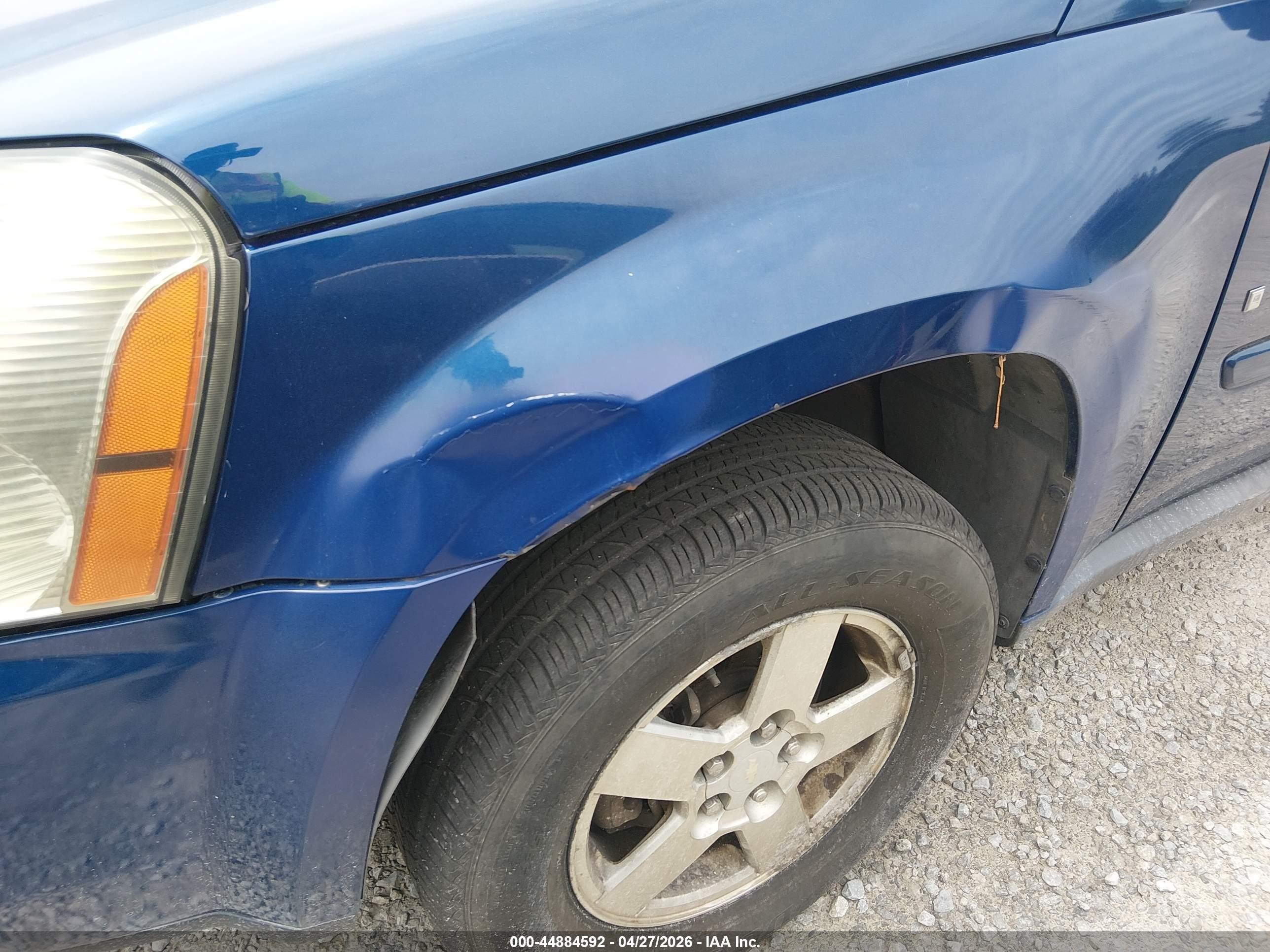 2008 Chevrolet Equinox Ls Blue vin: 2CNDL13F186012039
