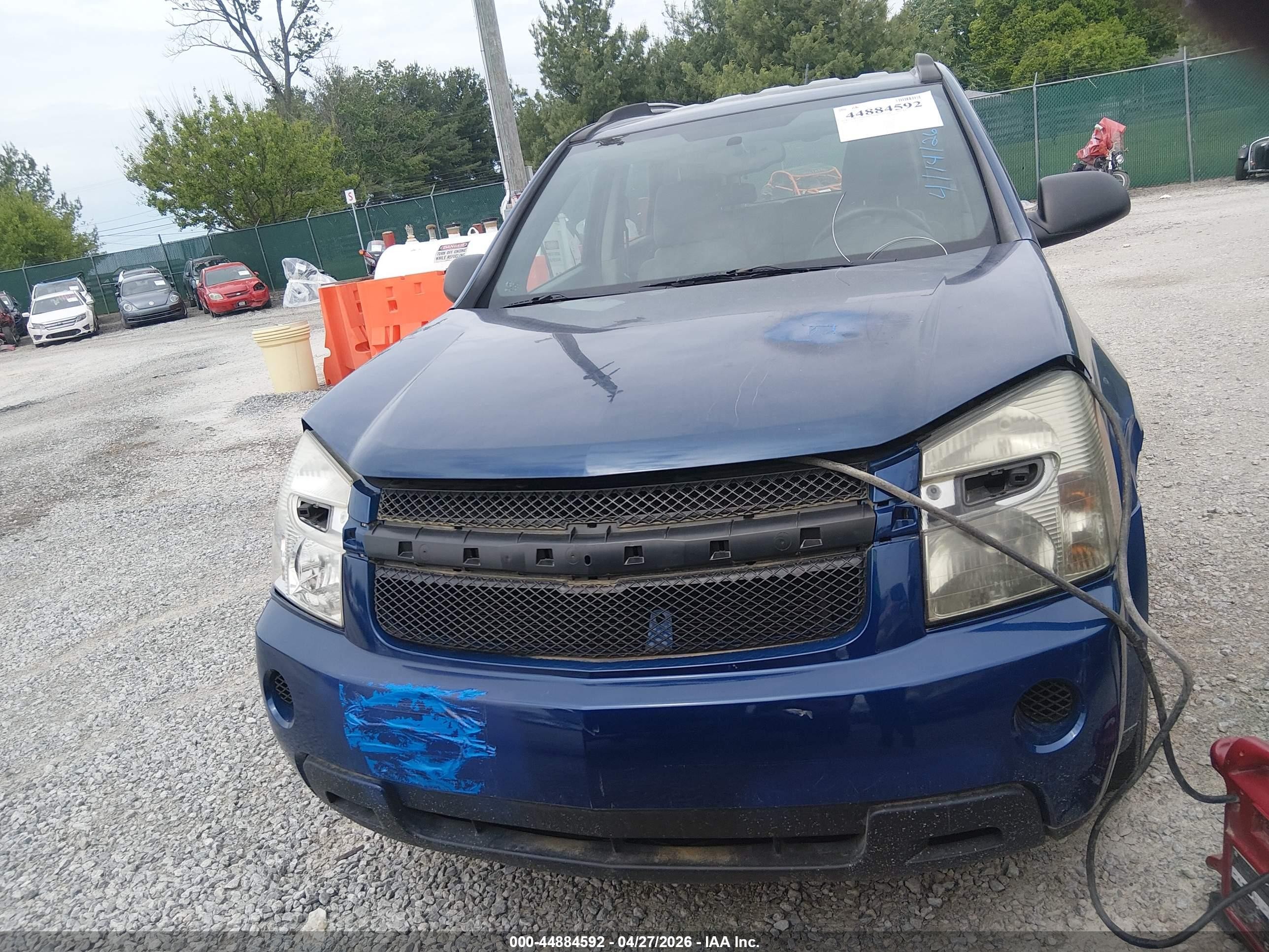 2008 Chevrolet Equinox Ls Blue vin: 2CNDL13F186012039