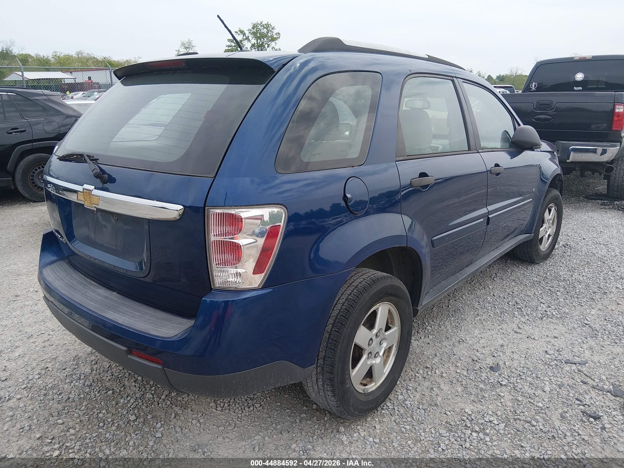 2008 Chevrolet Equinox Ls Blue vin: 2CNDL13F186012039