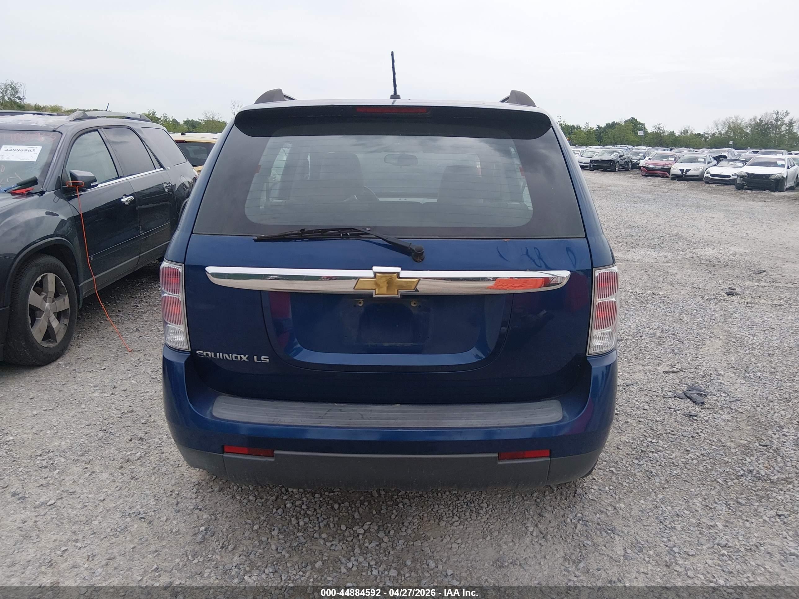 2008 Chevrolet Equinox Ls Blue vin: 2CNDL13F186012039