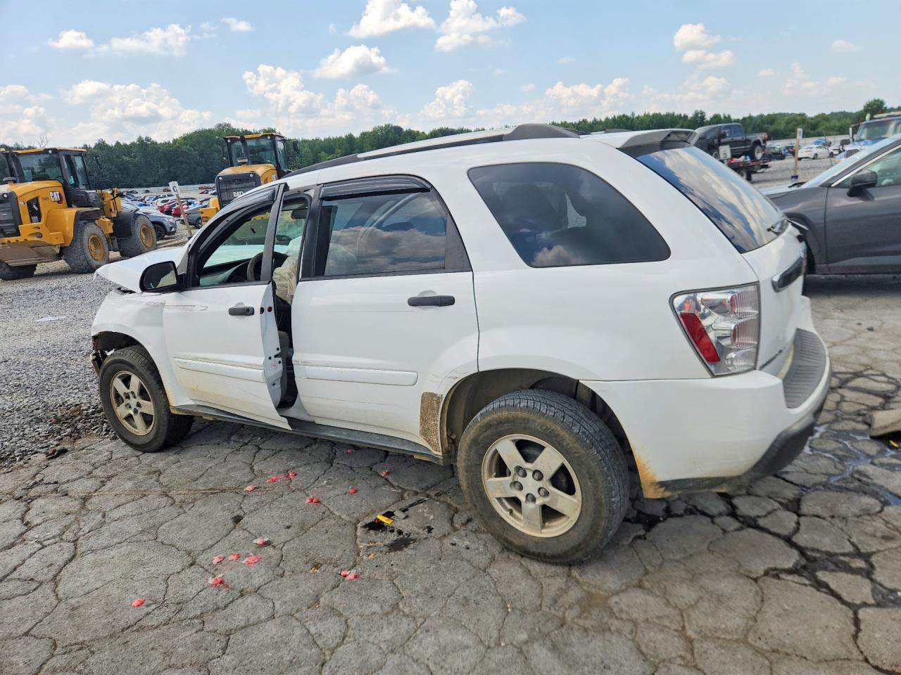2005 Chevrolet Equinox Ls White vin: 2CNDL13F256138261