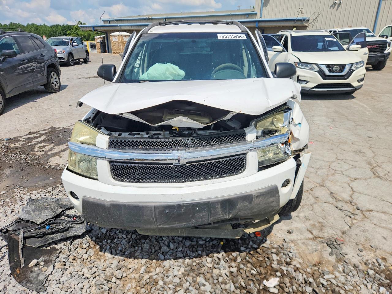 2005 Chevrolet Equinox Ls White vin: 2CNDL13F256138261