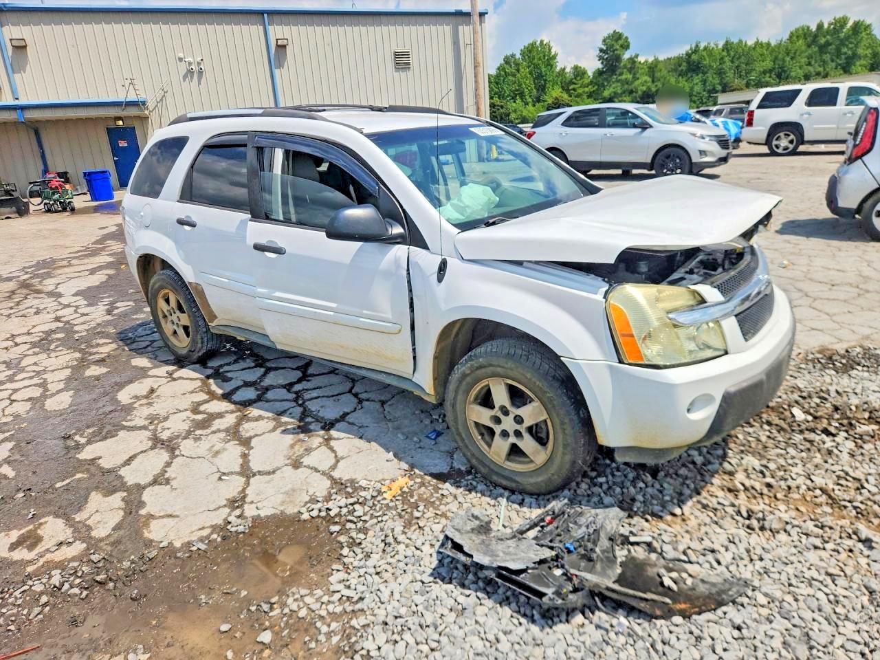 2005 Chevrolet Equinox Ls White vin: 2CNDL13F256138261
