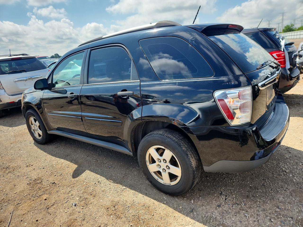 2007 Chevrolet Equinox Ls Black vin: 2CNDL13F276231073