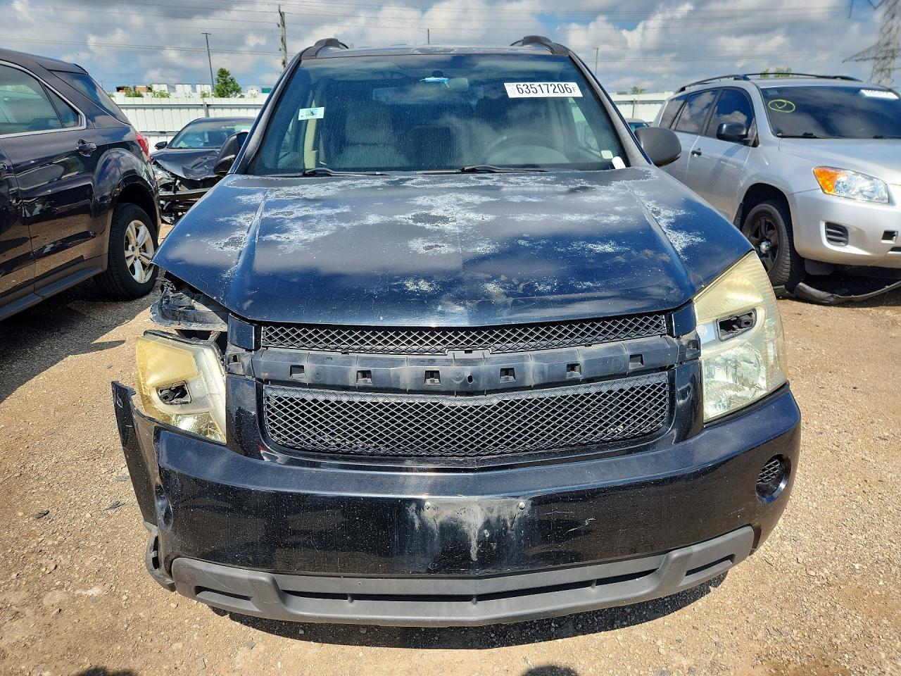 2007 Chevrolet Equinox Ls Black vin: 2CNDL13F276231073