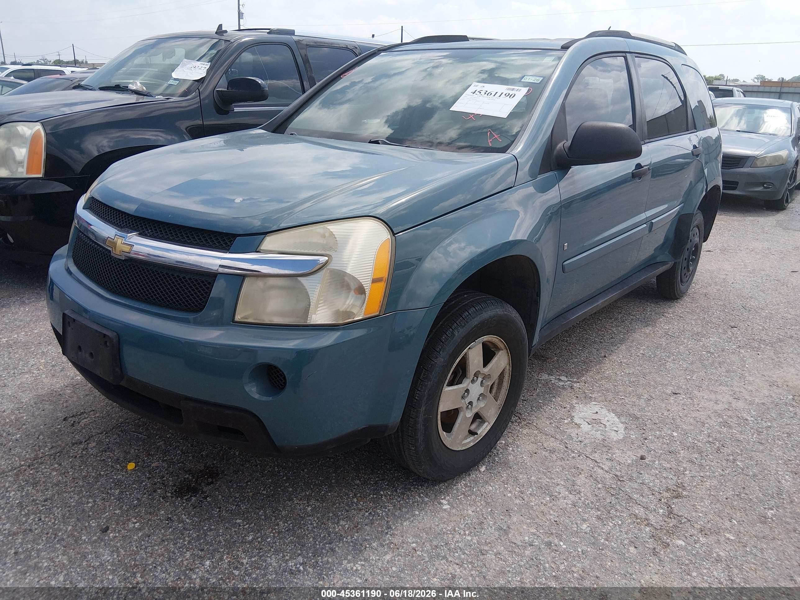 2008 Chevrolet Equinox Ls Light Blue vin: 2CNDL13F286038780