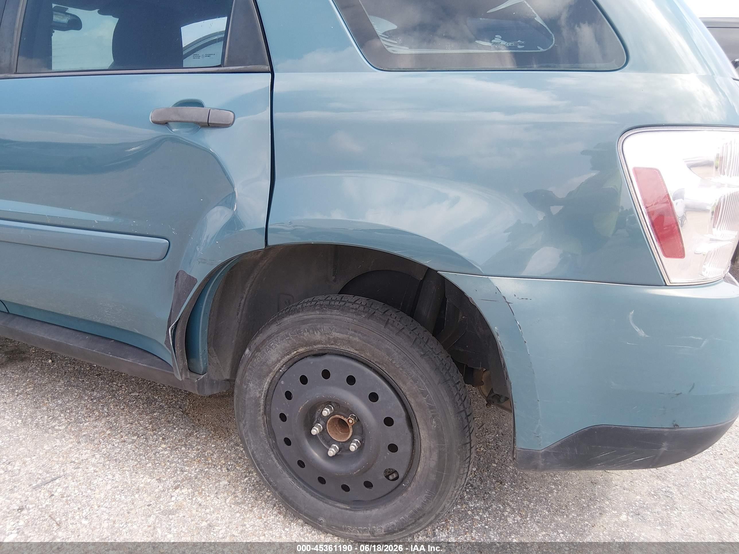 2008 Chevrolet Equinox Ls Light Blue vin: 2CNDL13F286038780