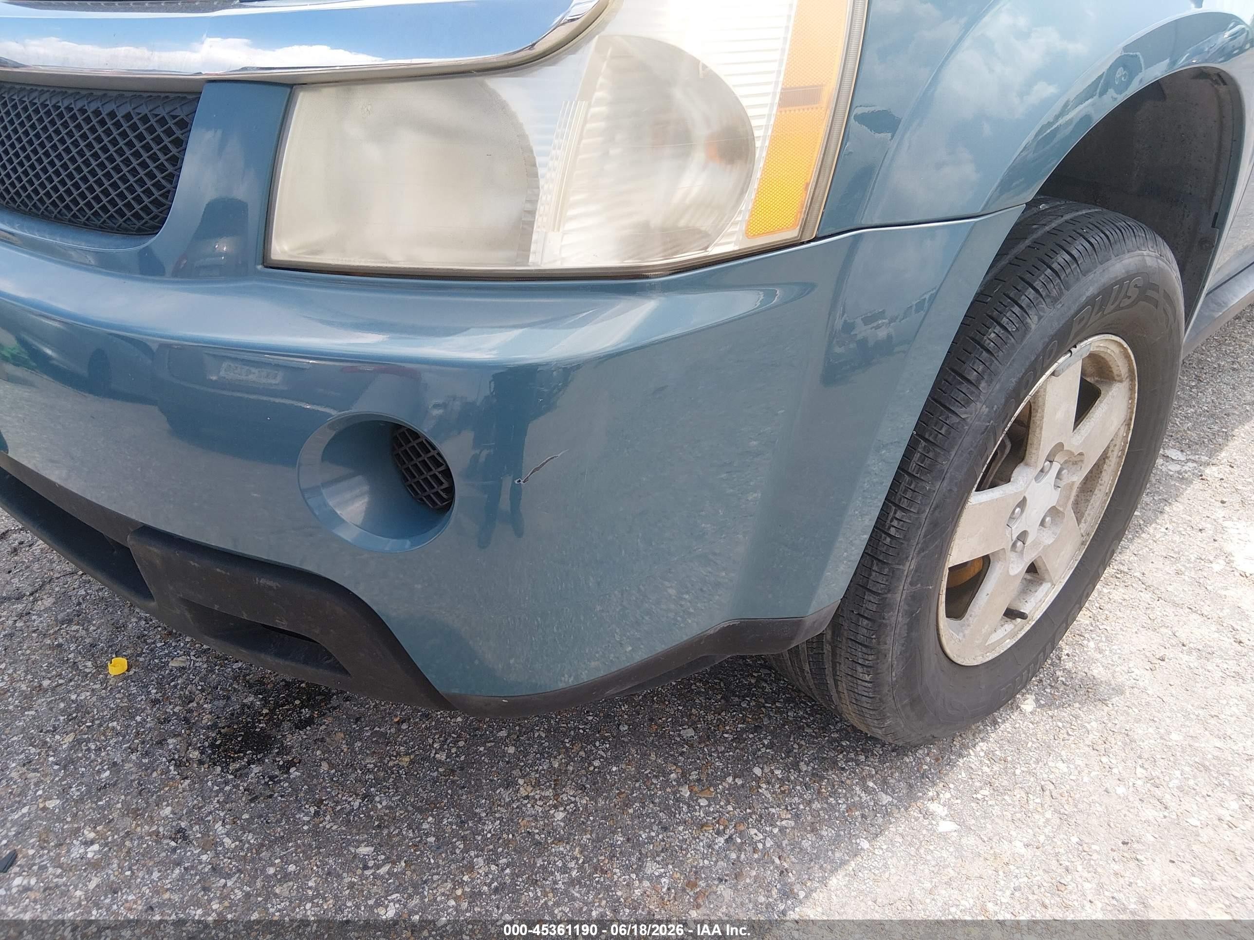 2008 Chevrolet Equinox Ls Light Blue vin: 2CNDL13F286038780