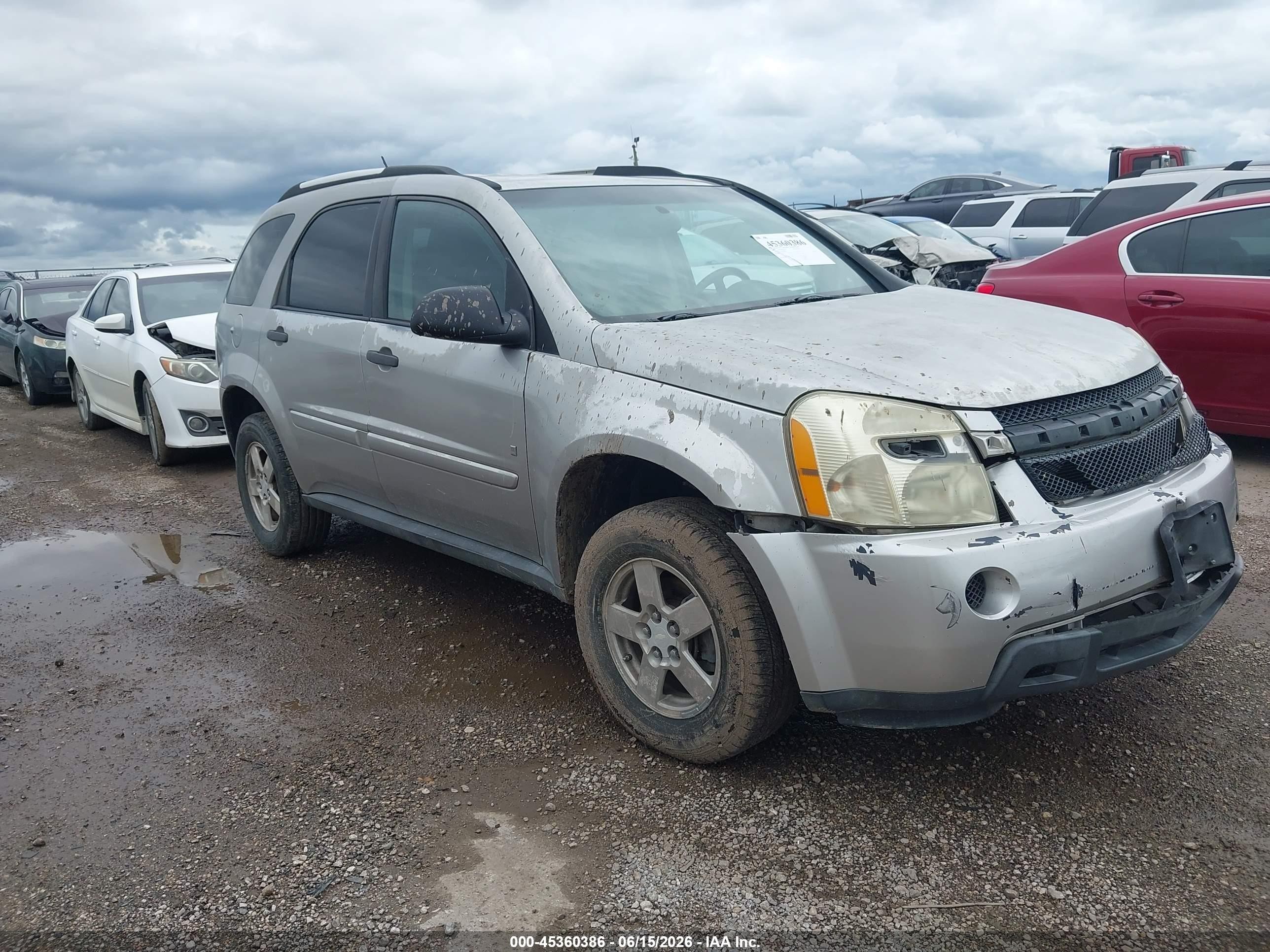 2008 Chevrolet Equinox Ls Silver vin: 2CNDL13F286044336
