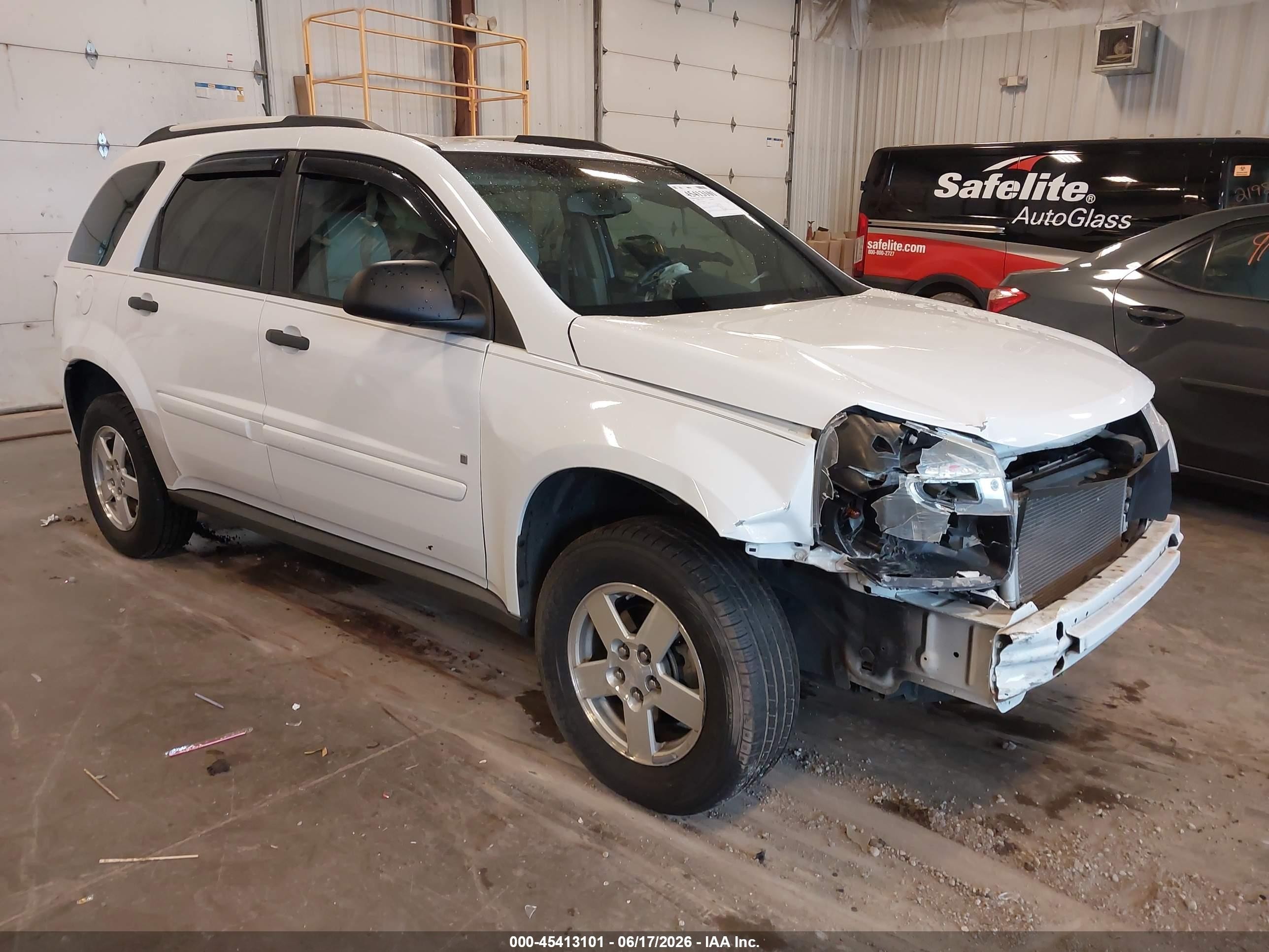 2008 Chevrolet Equinox Ls White vin: 2CNDL13F286314066